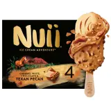 NUII Bâtonnets glacés texan pecan chocolat avec caramel