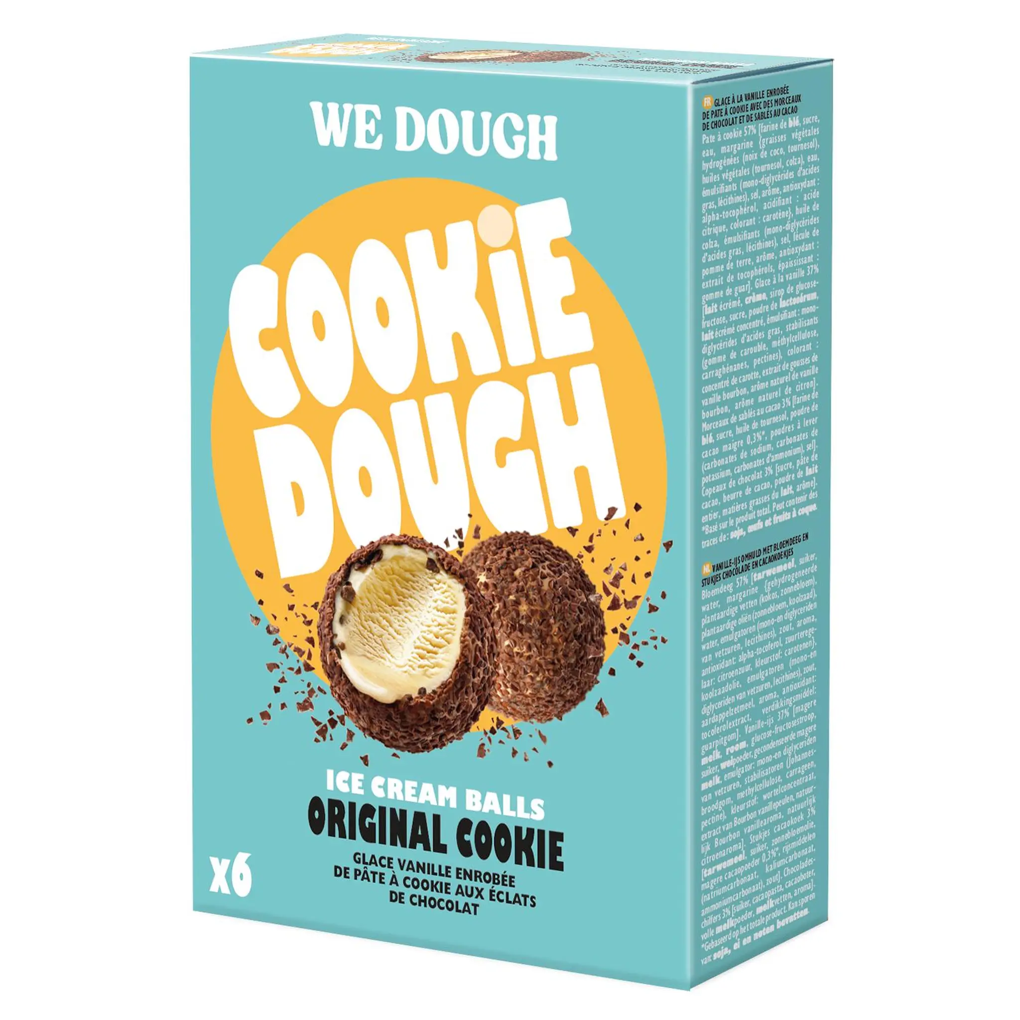 WE DOUGH Bâtonnets glacés vanille chocolat et sablés cacao