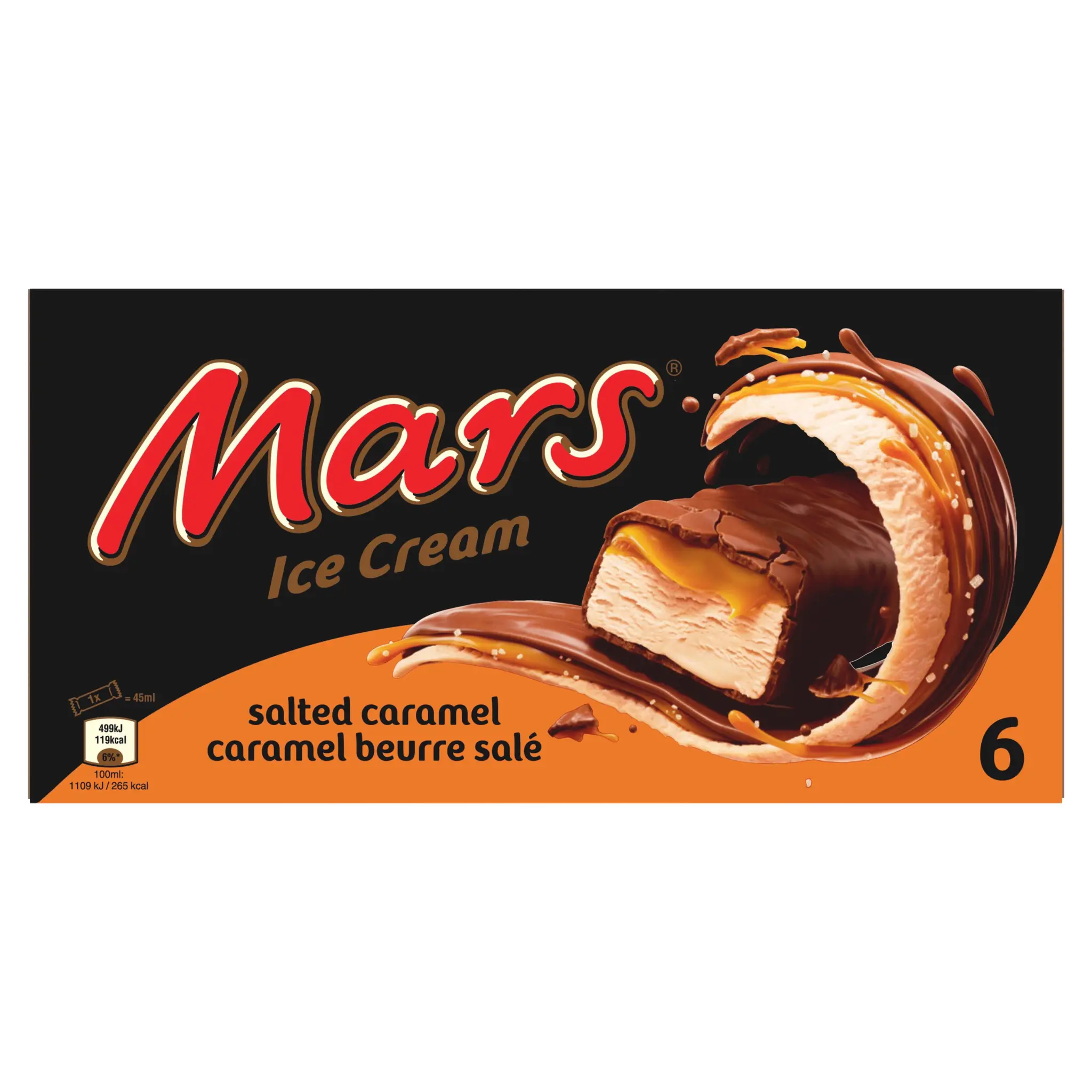 MARS Barre glacée au caramel et beurre salé