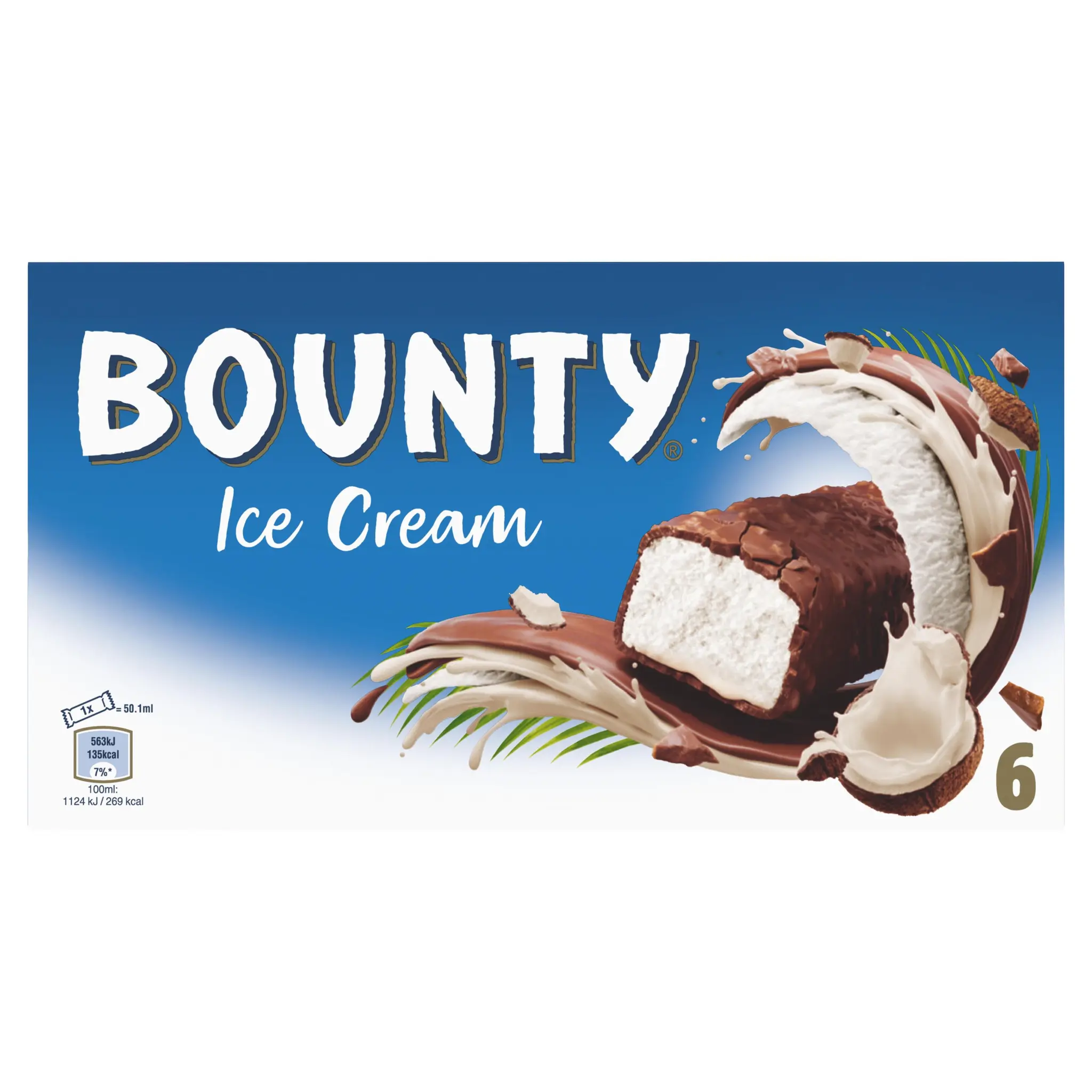 BOUNTY Barre glacée au chocolat et noix de coco