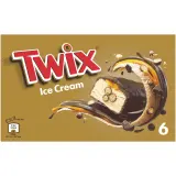 TWIX Barre glacée au chocolat, caramel et biscuit