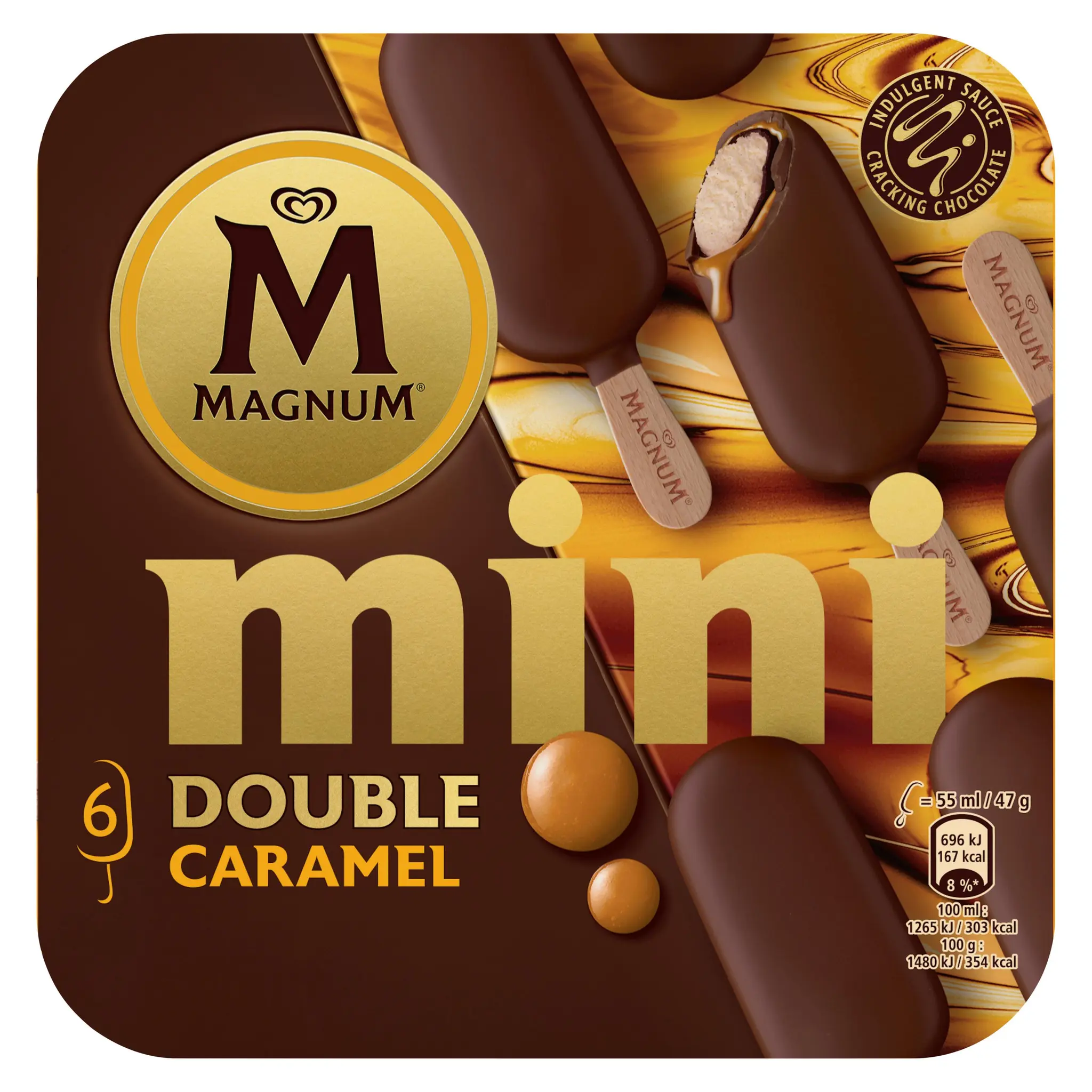 MAGNUM Mini bâtonnets Deluxe caramel
