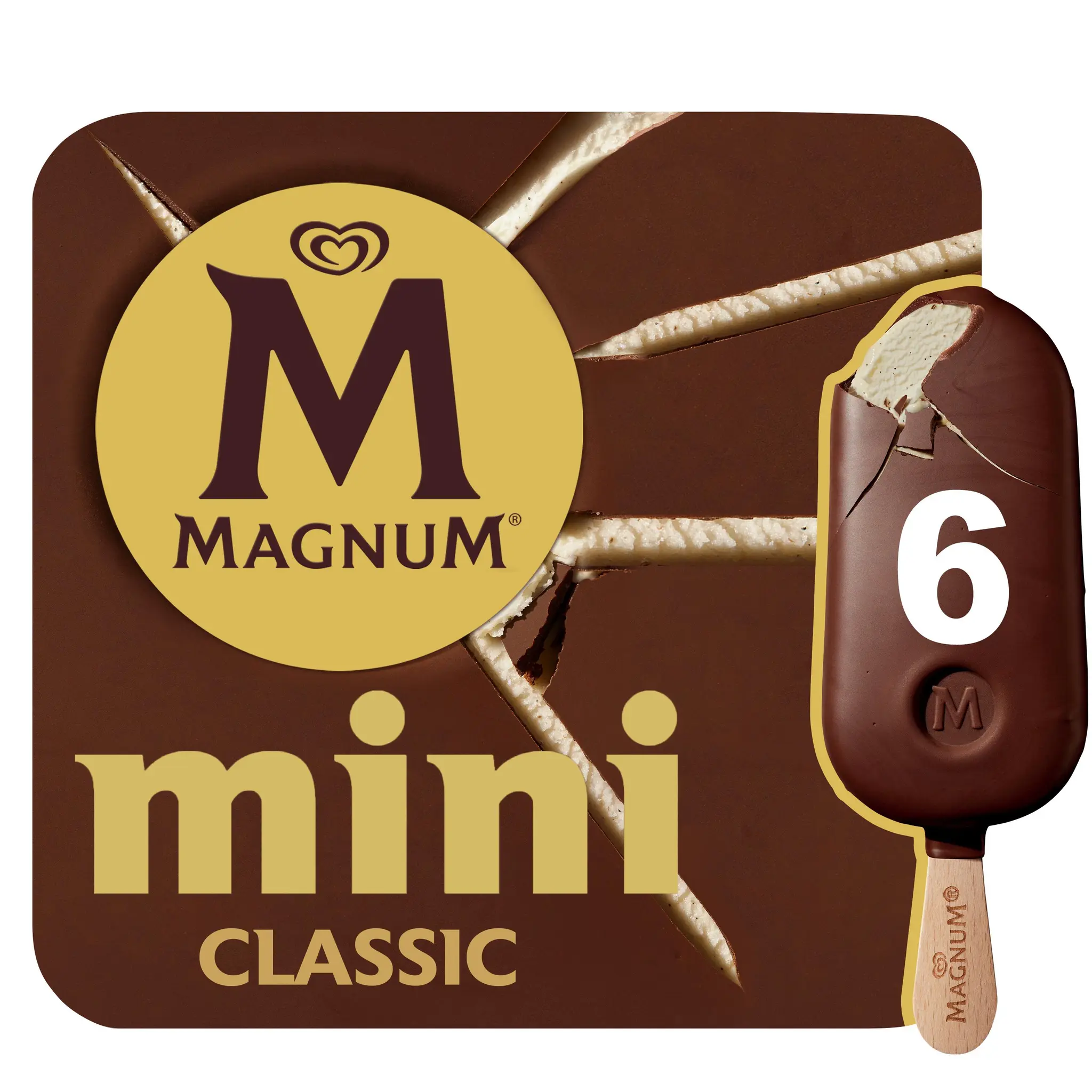 MAGNUM Mini bâtonnets glacés vanille chocolat