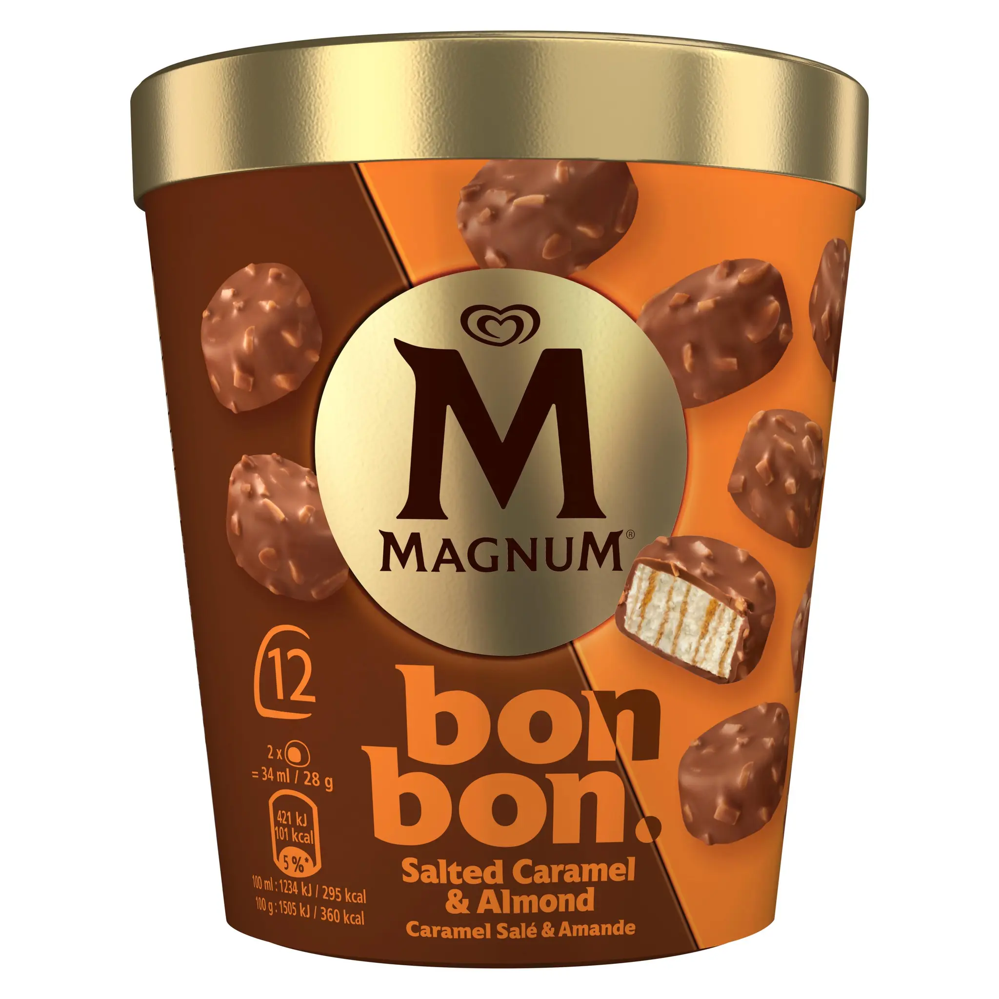 MAGNUM Bouchées glacées au caramel salé et amande