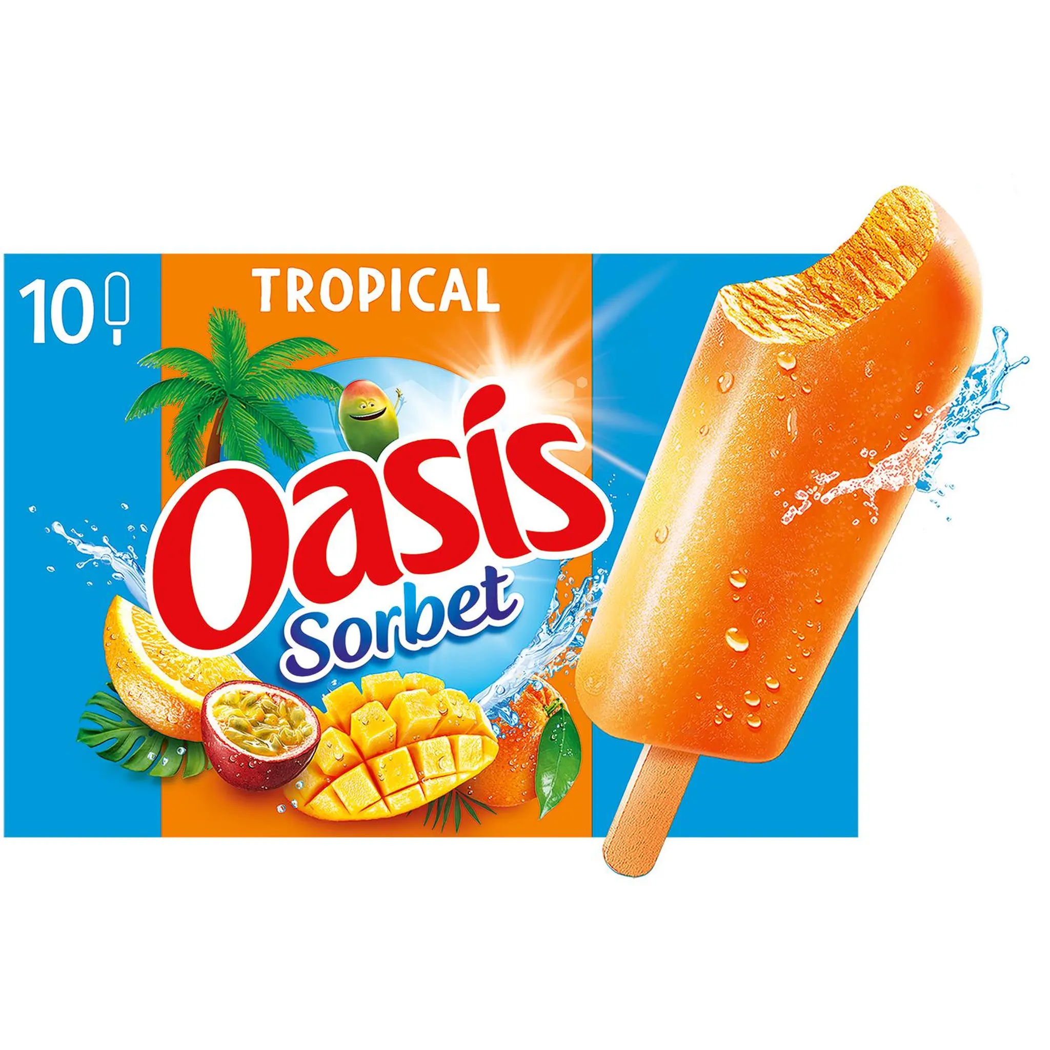 OASIS Bâtonnets glacés sorbet tropical