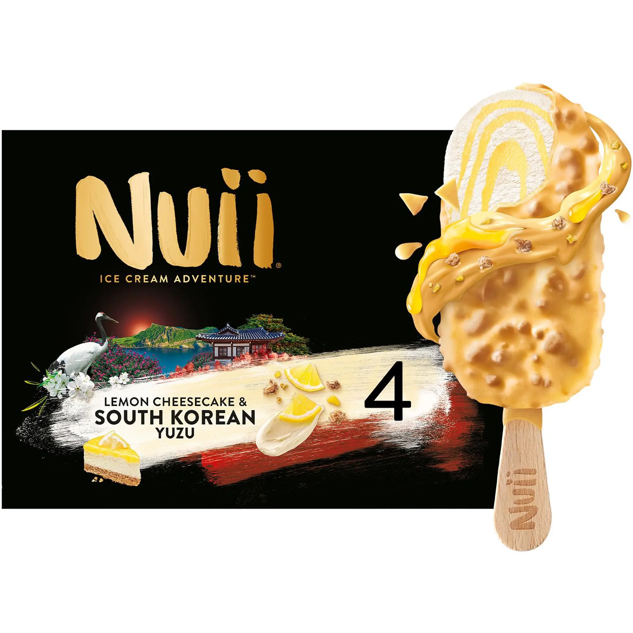 NUII Bâtonnets glacés lemon cheesecake chocolat blanc yuzu