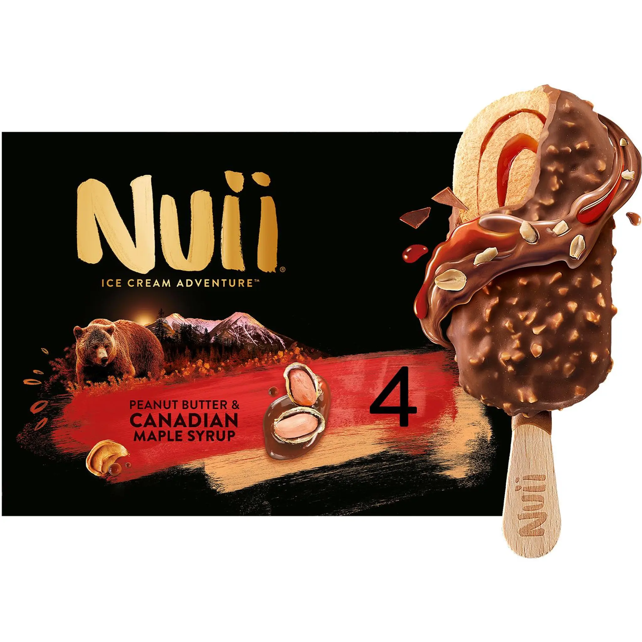 NUII Bâtonnets glacés Canadian peanut butter