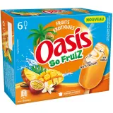 OASIS Bâtonnets glacés So Fruiz sauce vanille et enrobage fruits exotiques