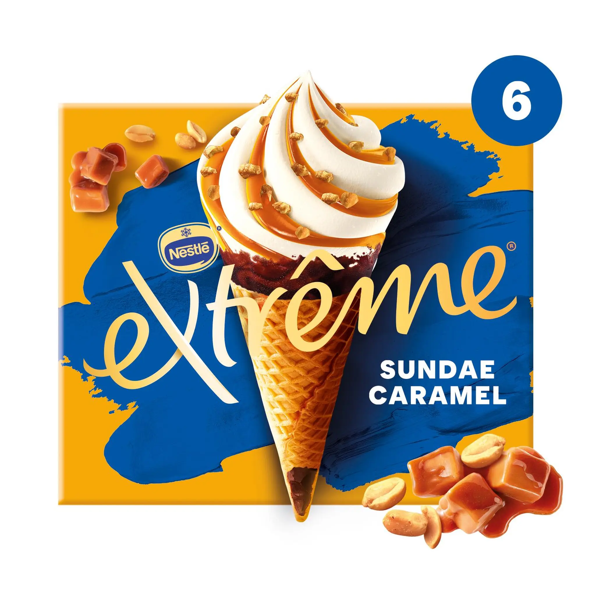 EXTREME Cones glacés Sundae caramel fondant