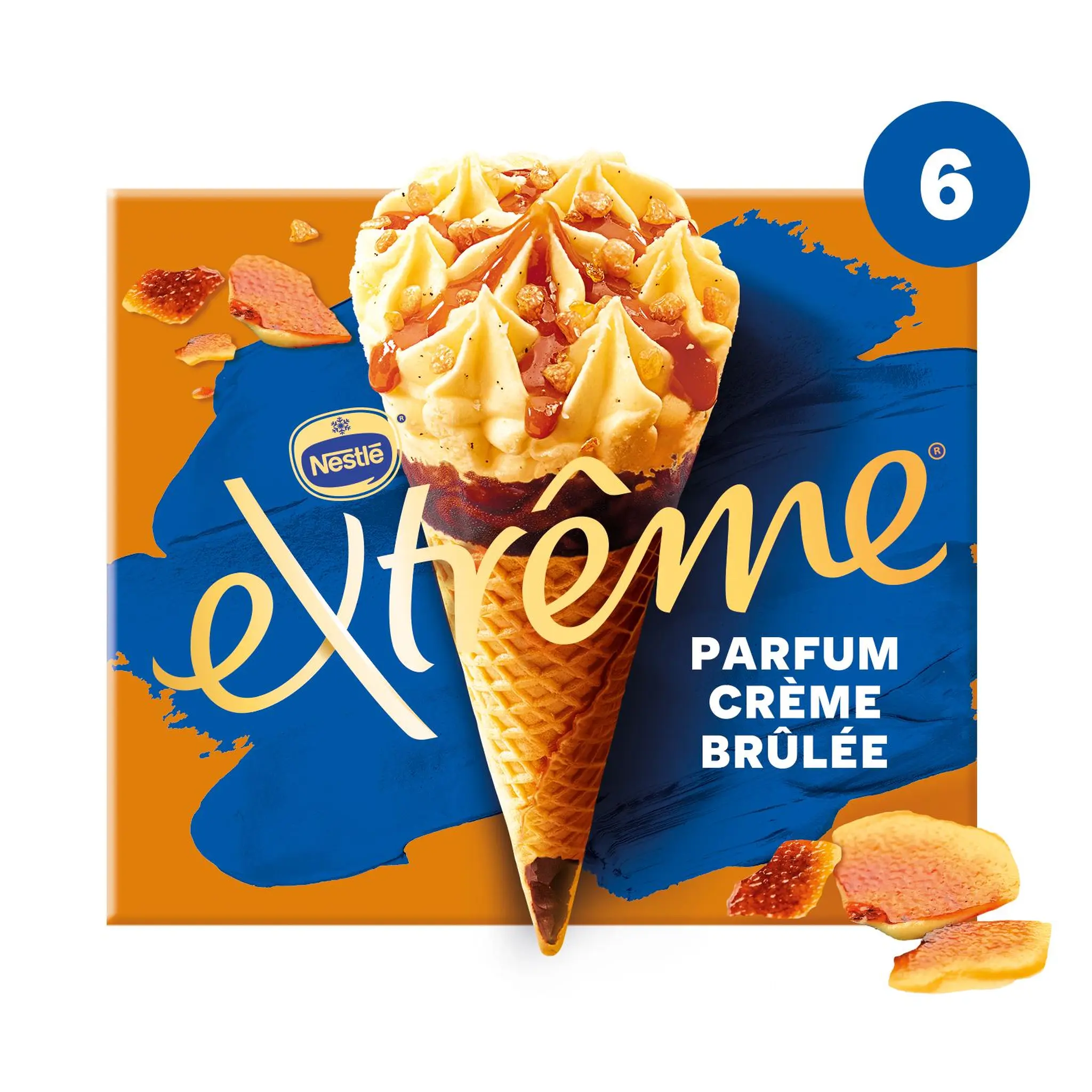 EXTREME Cônes glacés parfum crème brûlée