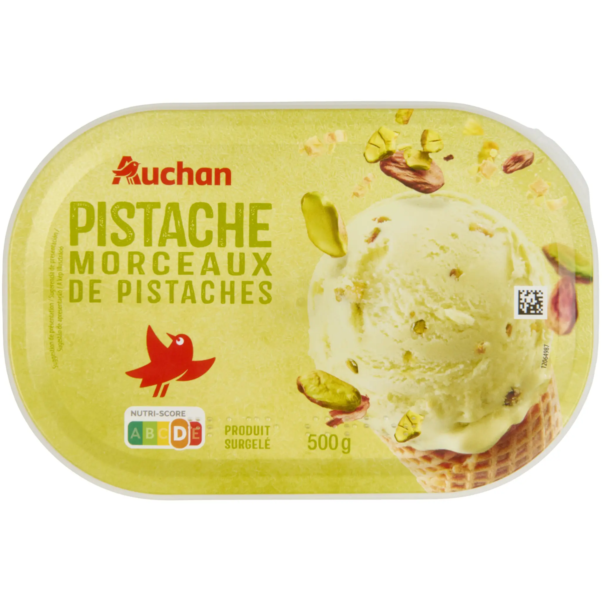 AUCHAN Glace pistache
