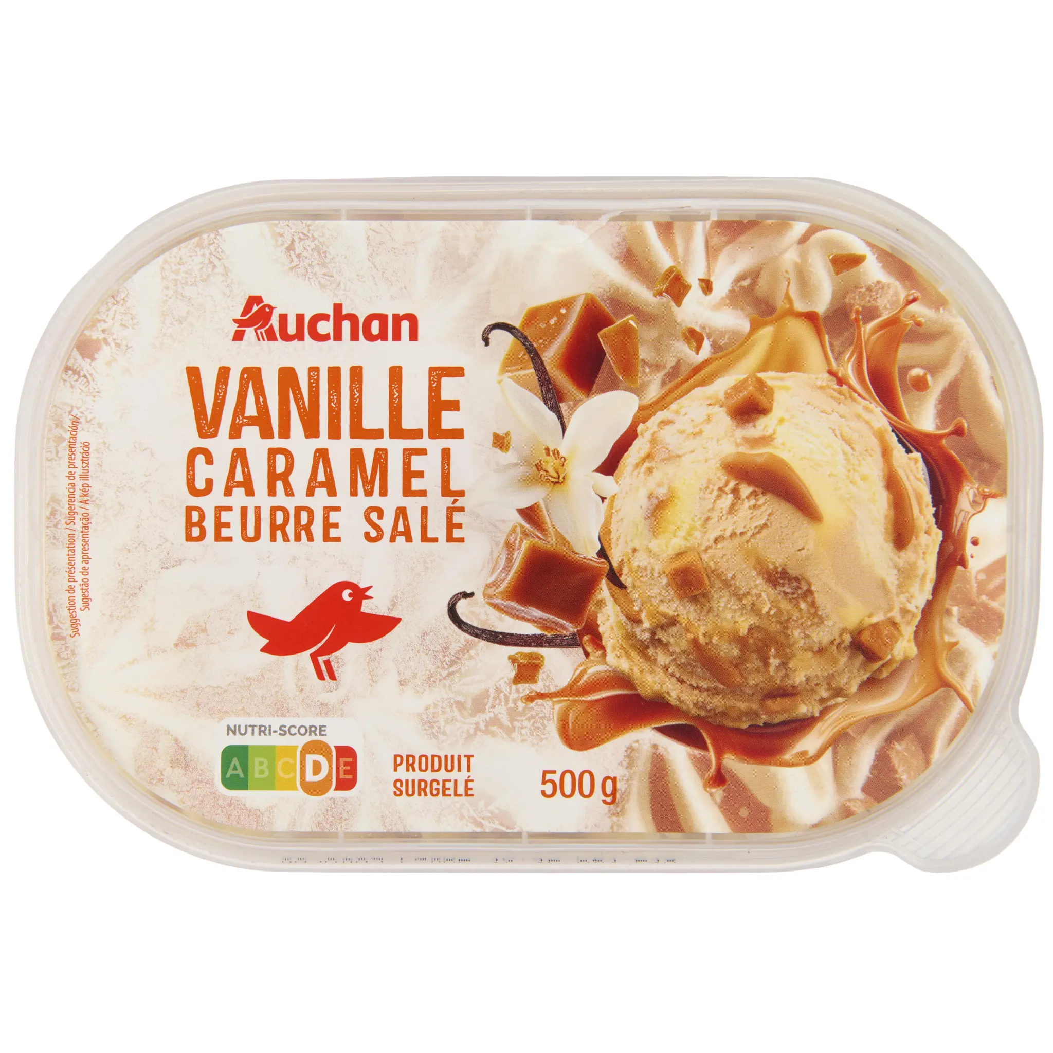 AUCHAN Glace vanille caramel beurre sale