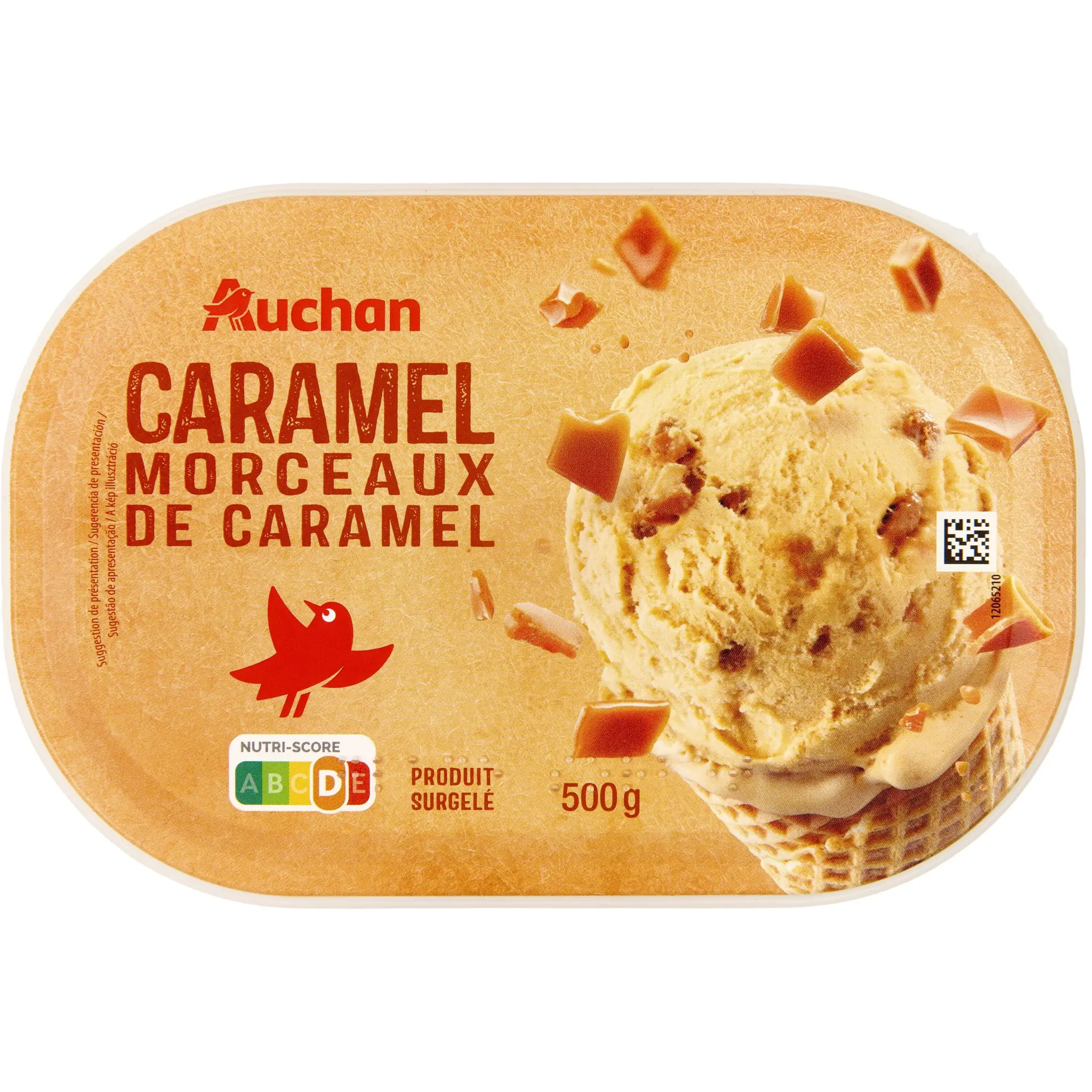 AUCHAN Glace au caramel