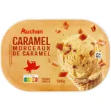 AUCHAN Glace au caramel