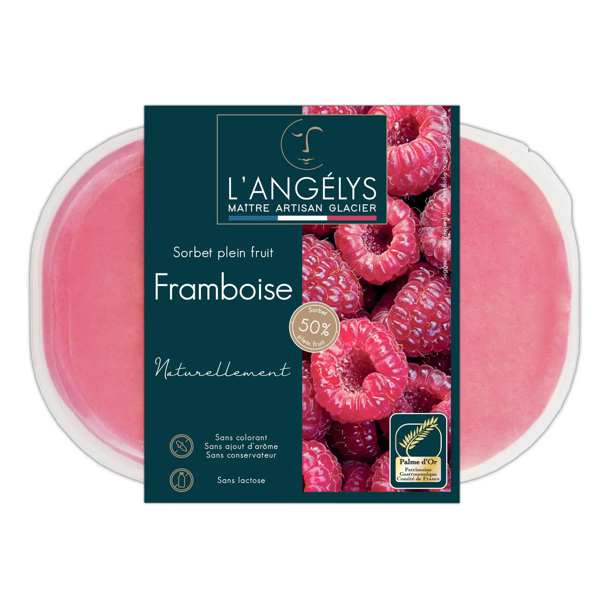 L'ANGELYS Sorbet plein fruit framboise