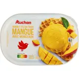 AUCHAN Sorbet mangue avec morceaux