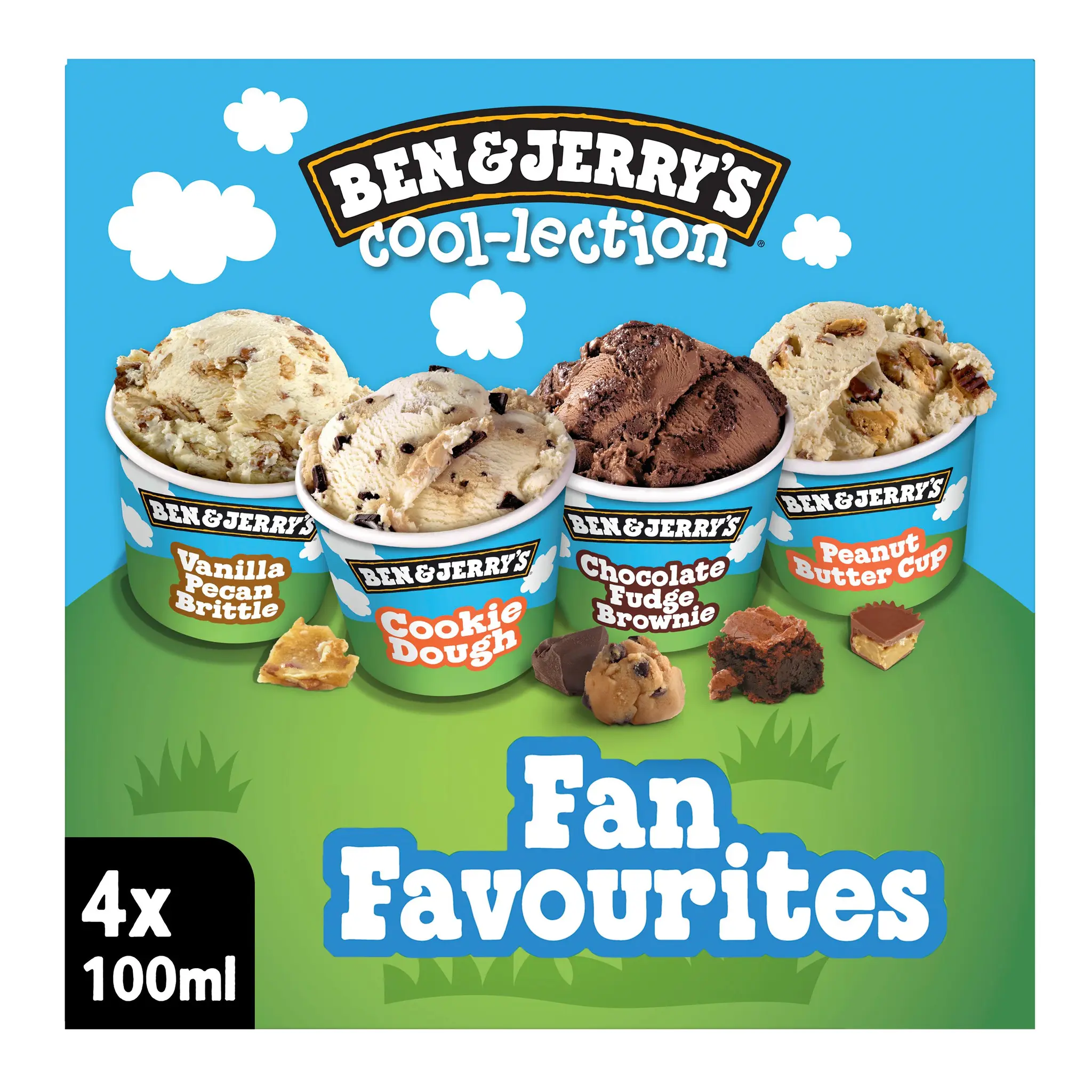 BEN & JERRY'S Mini pot de glace the fan-favourites cool-lection