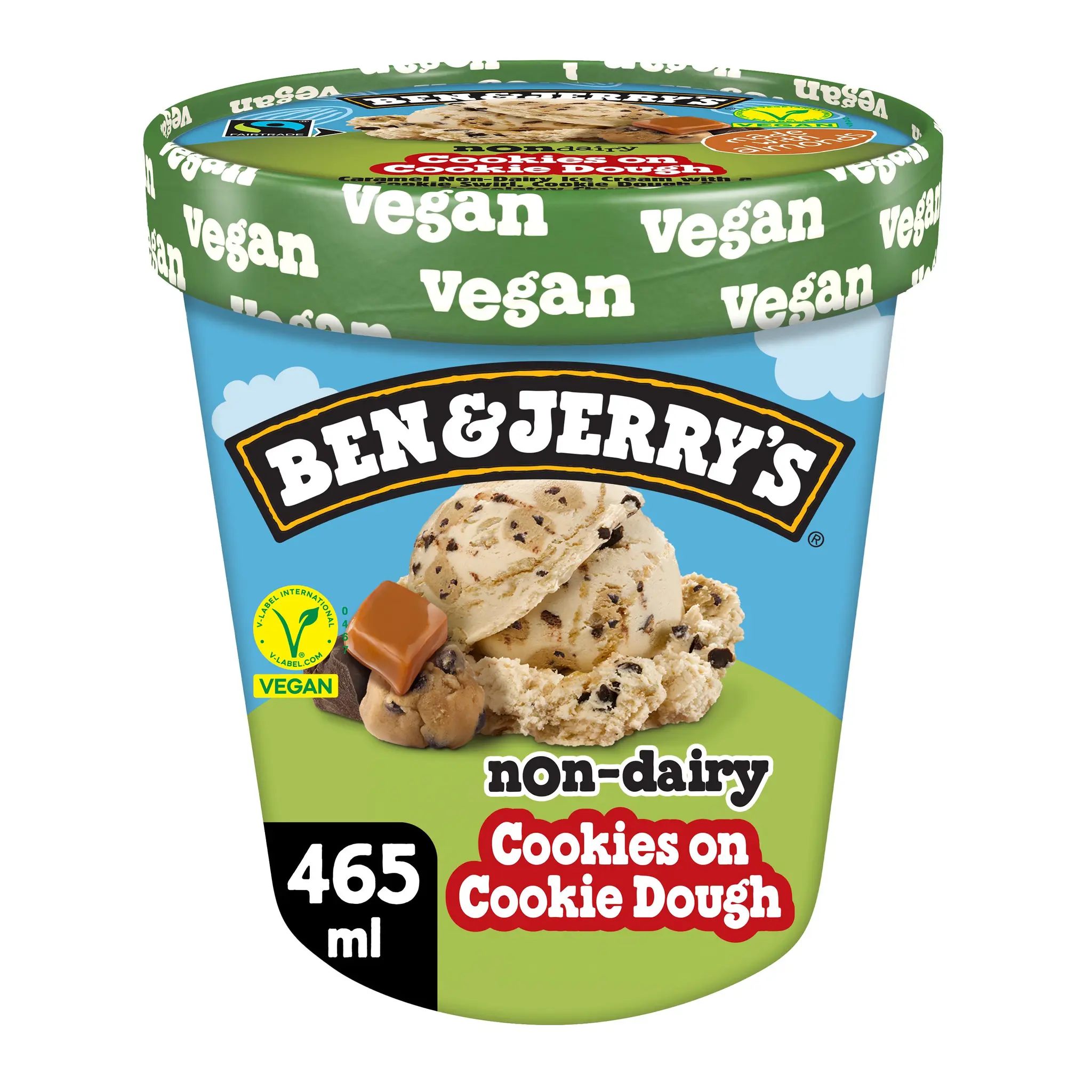 BEN & JERRY'S Pot de crème glacée aux cookies et pâte à cookie