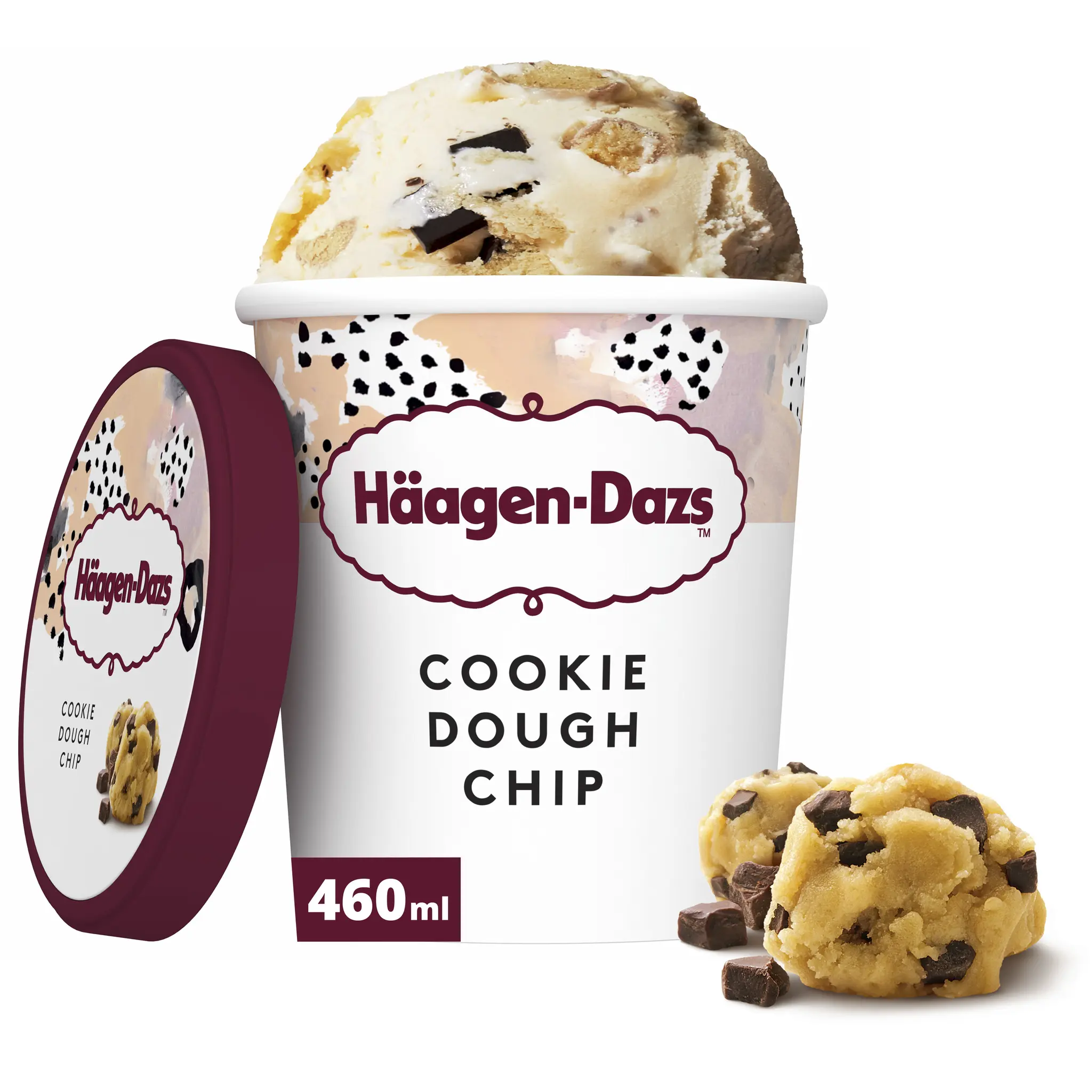 HAAGEN DAZS Pot de crème glacée vanille cookie dough