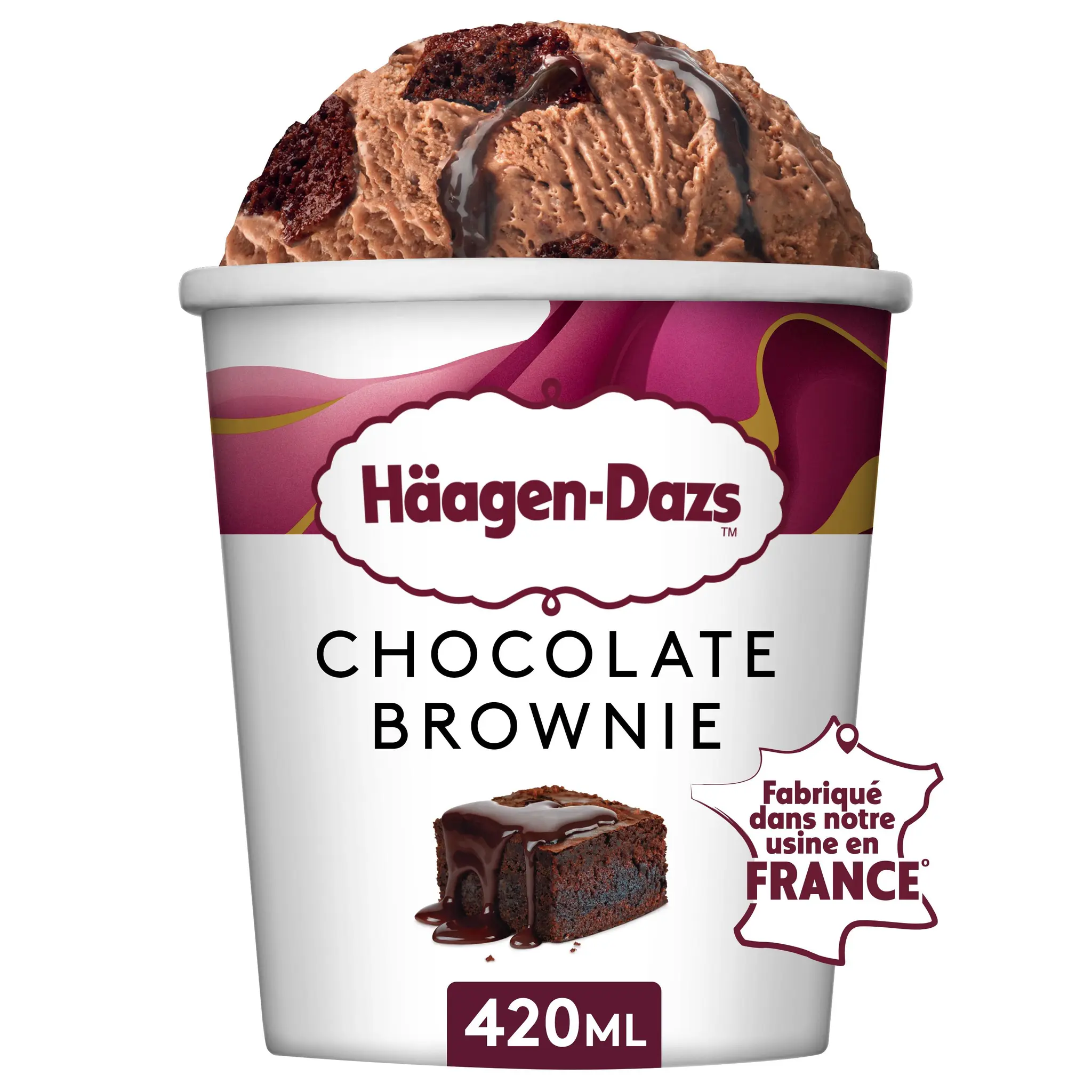 HAAGEN DAZS Pot de crème glacée chocolat brownie