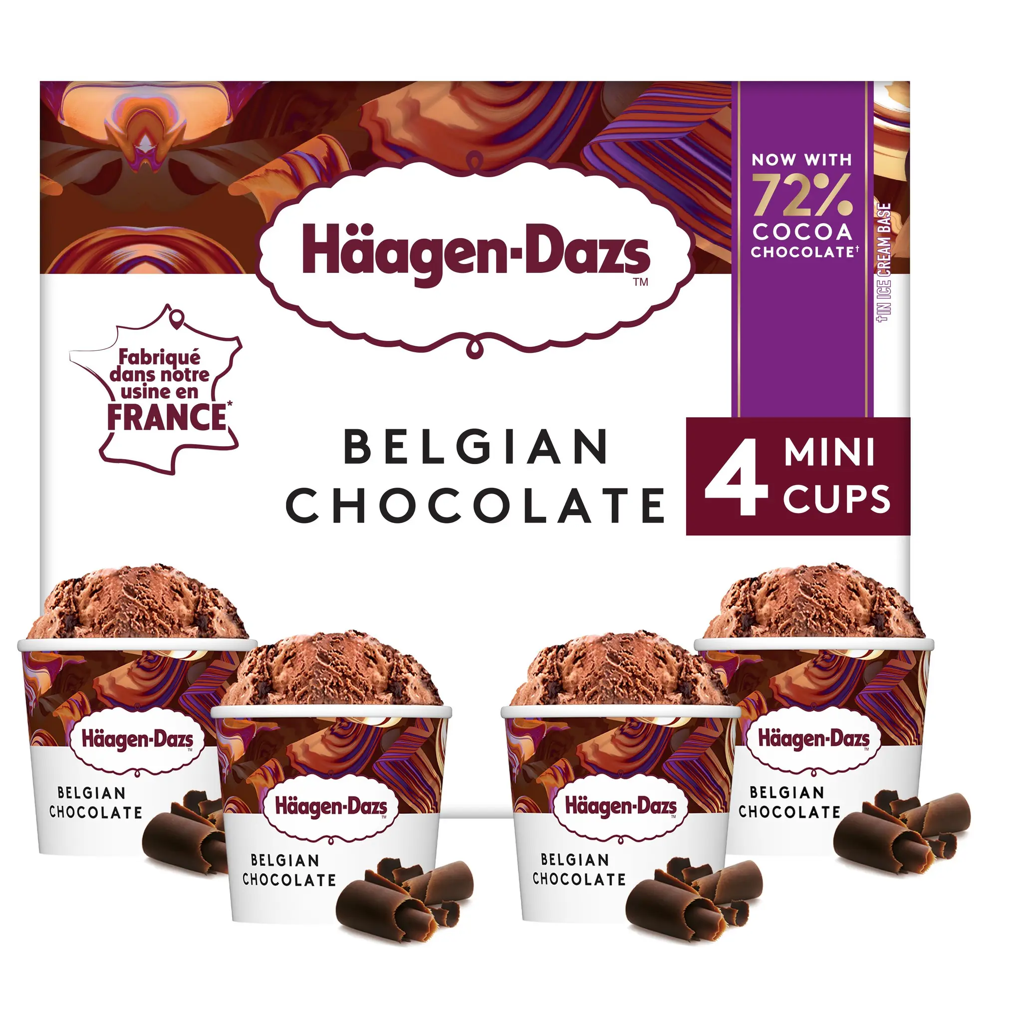 HAAGEN DAZS Petit pot crème glacée au chocolat belge