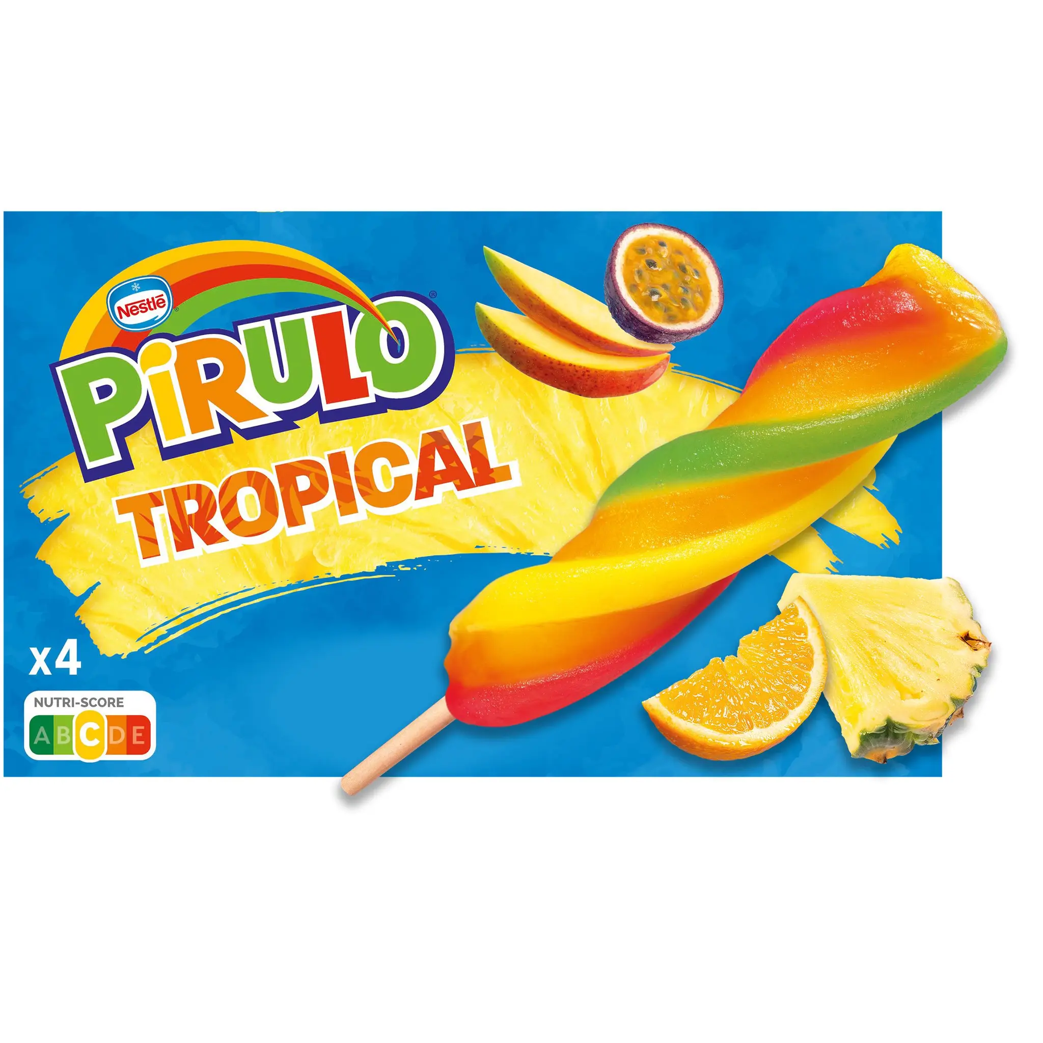 PIRULO Glaces à l'eau saveur tropicale