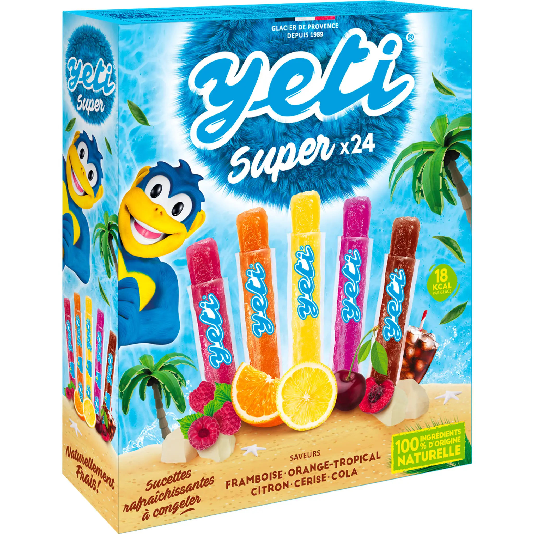 YETI Super sucettes rafraîchissantes à congeler cola menthe fruits