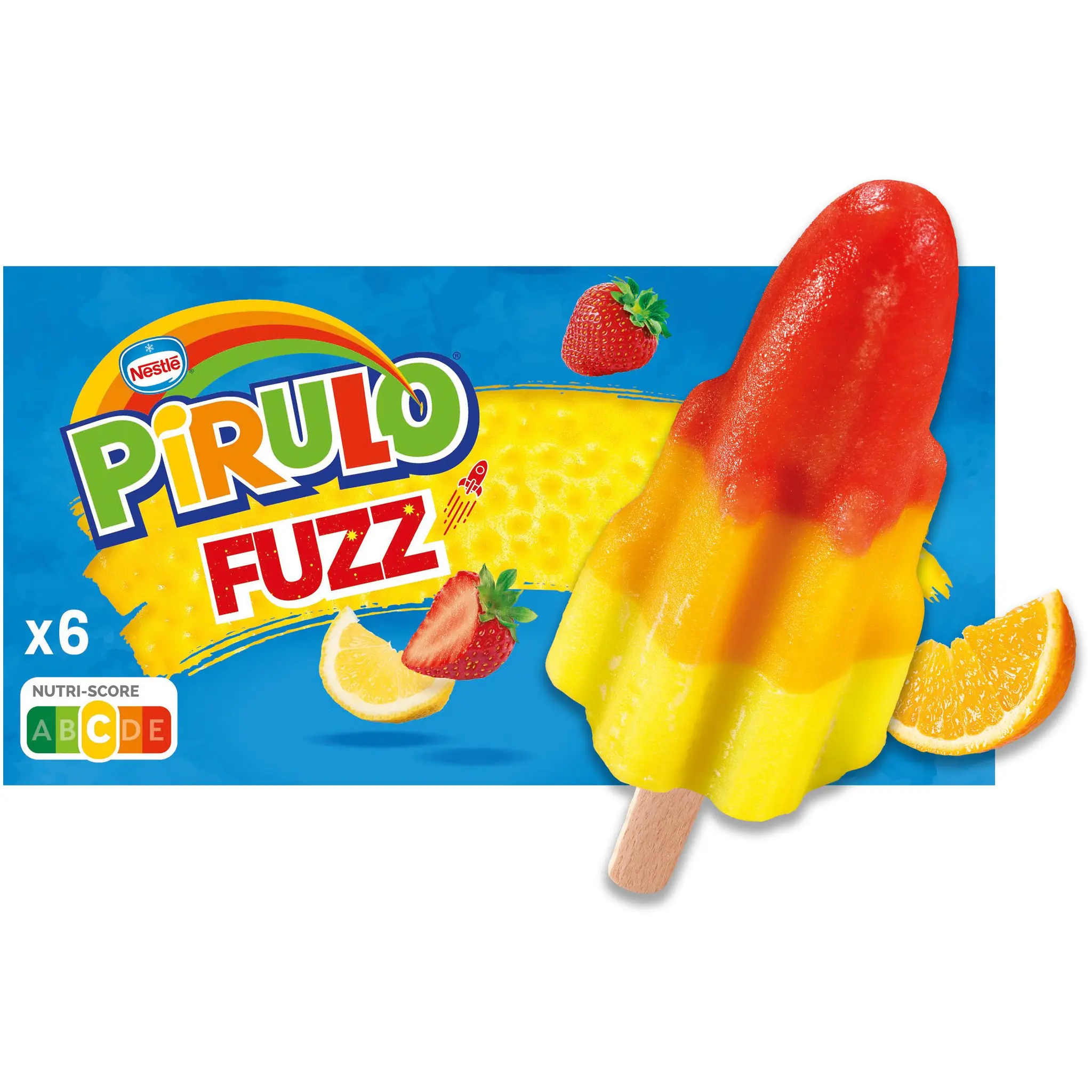 NESTLE Bâtonnets glacés fuzz parfumé aux jus de fruits