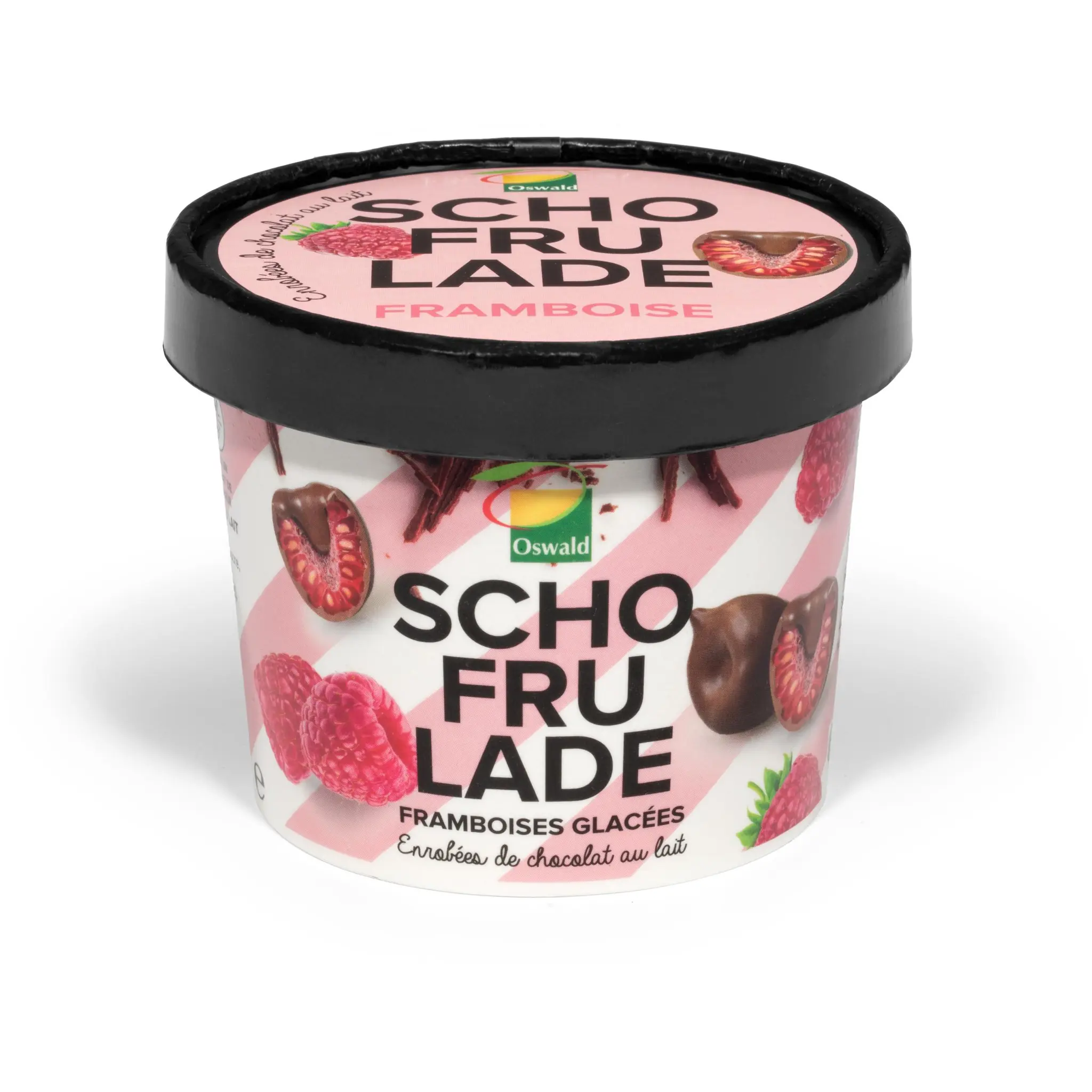SCHOFRULADE Framboises enrobées de chocolat au lait
