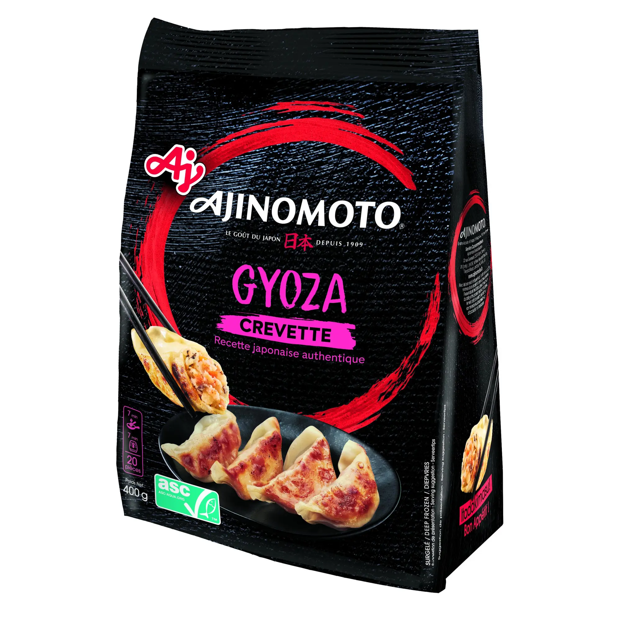 AJINOMOTO Gyoza crevettes et légumes