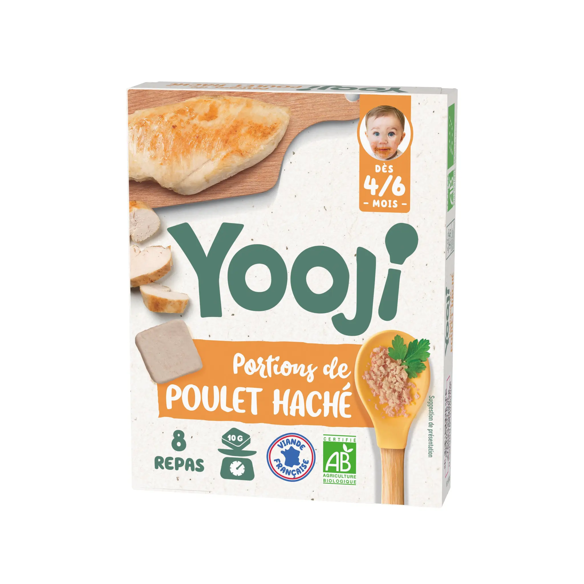 YOOJI Haché poulet bio dès 4 mois