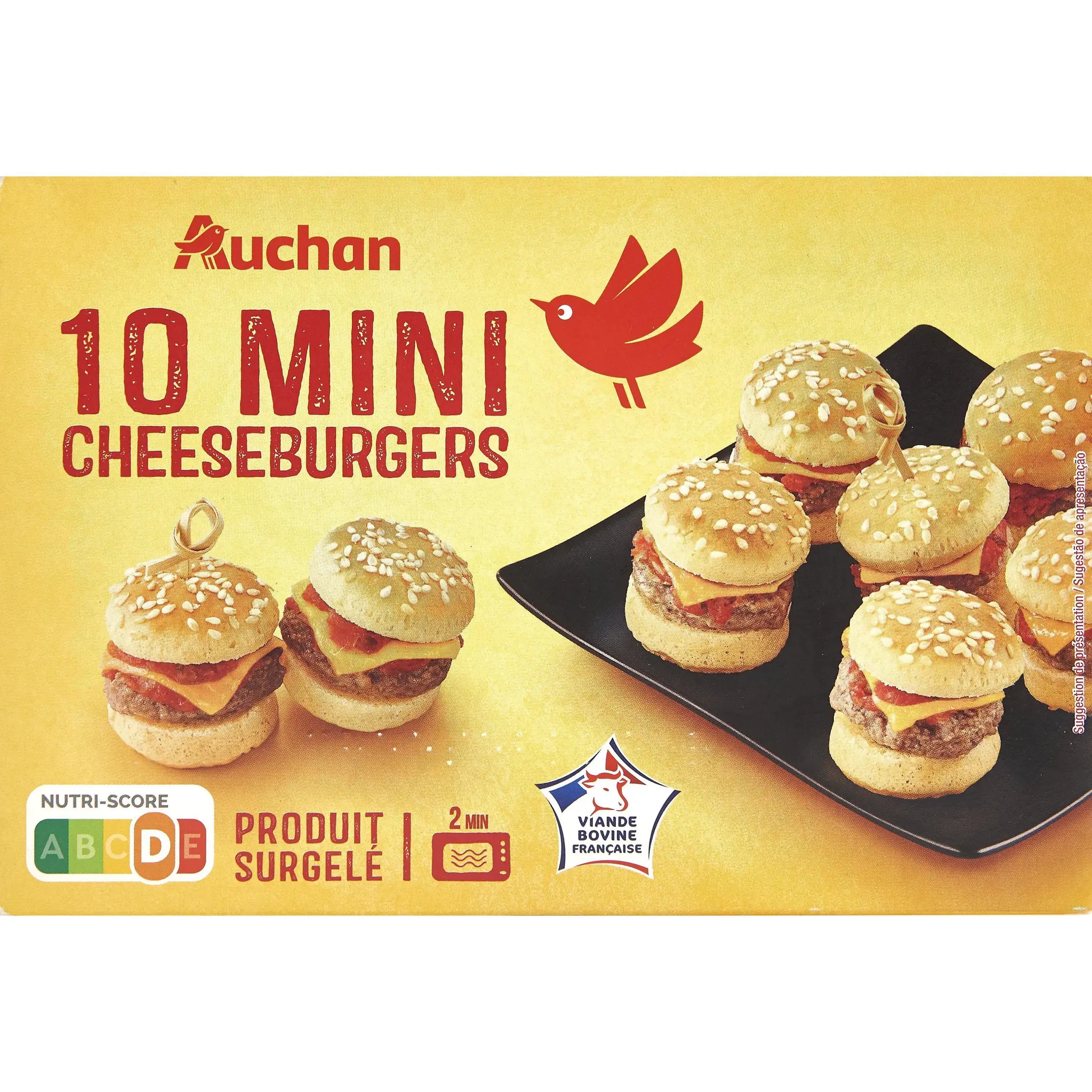 AUCHAN Mini cheeseburgers