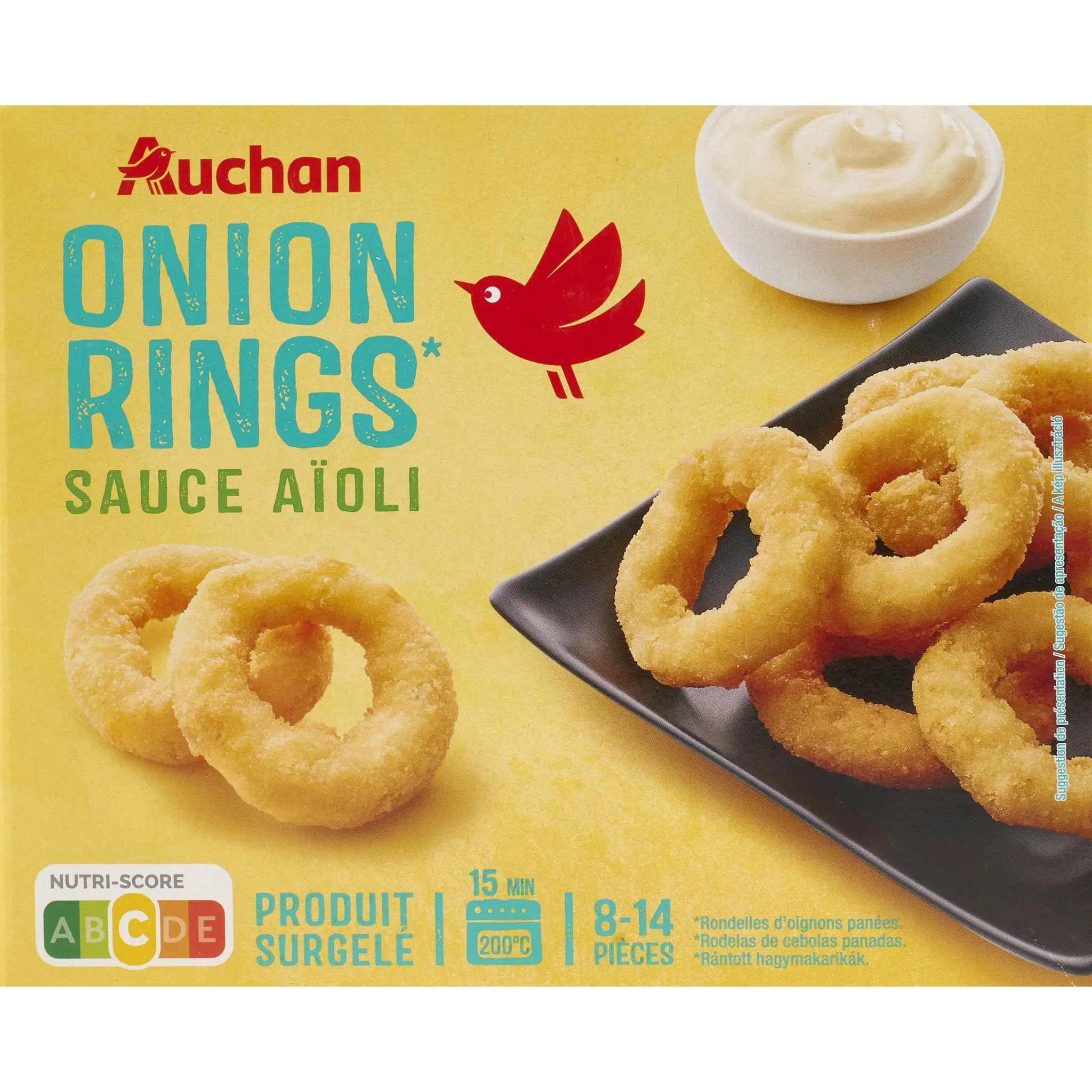 AUCHAN Onion rings sauce aïoli