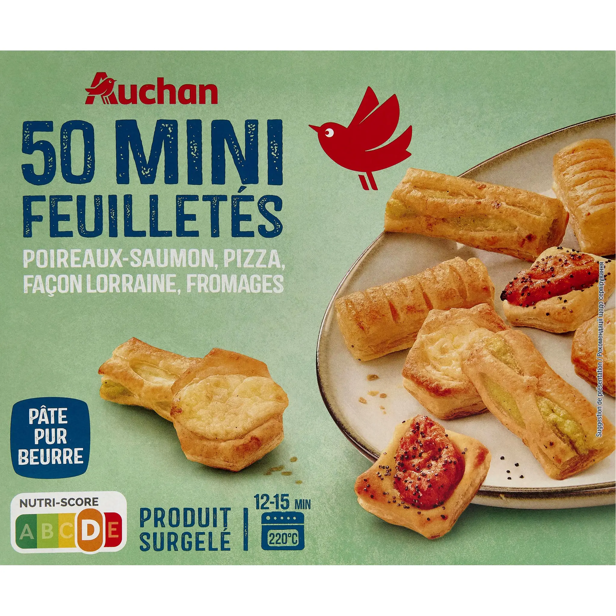 AUCHAN Mini feuilletés