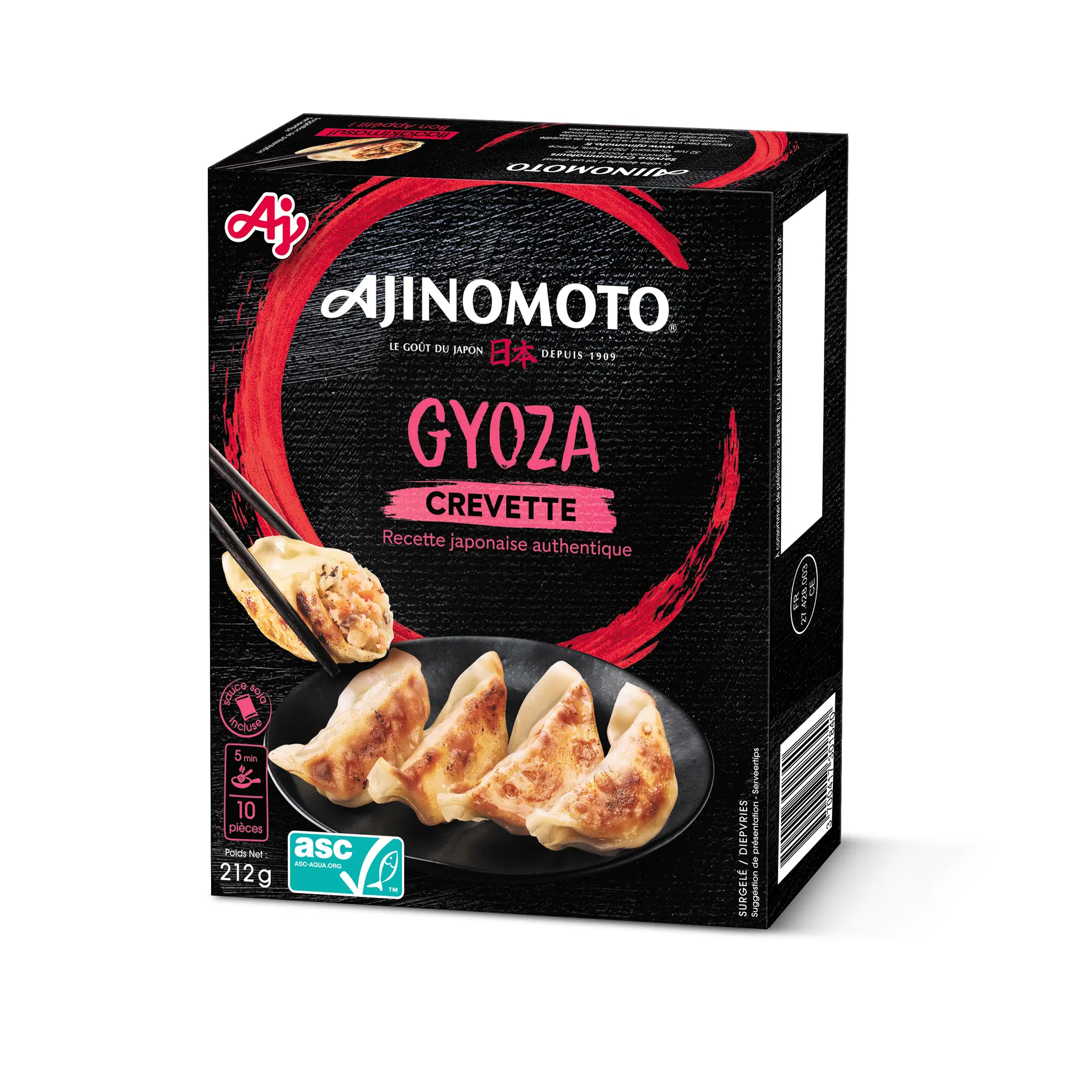 AJINOMOTO Gyoza crevettes sauce soja incluse