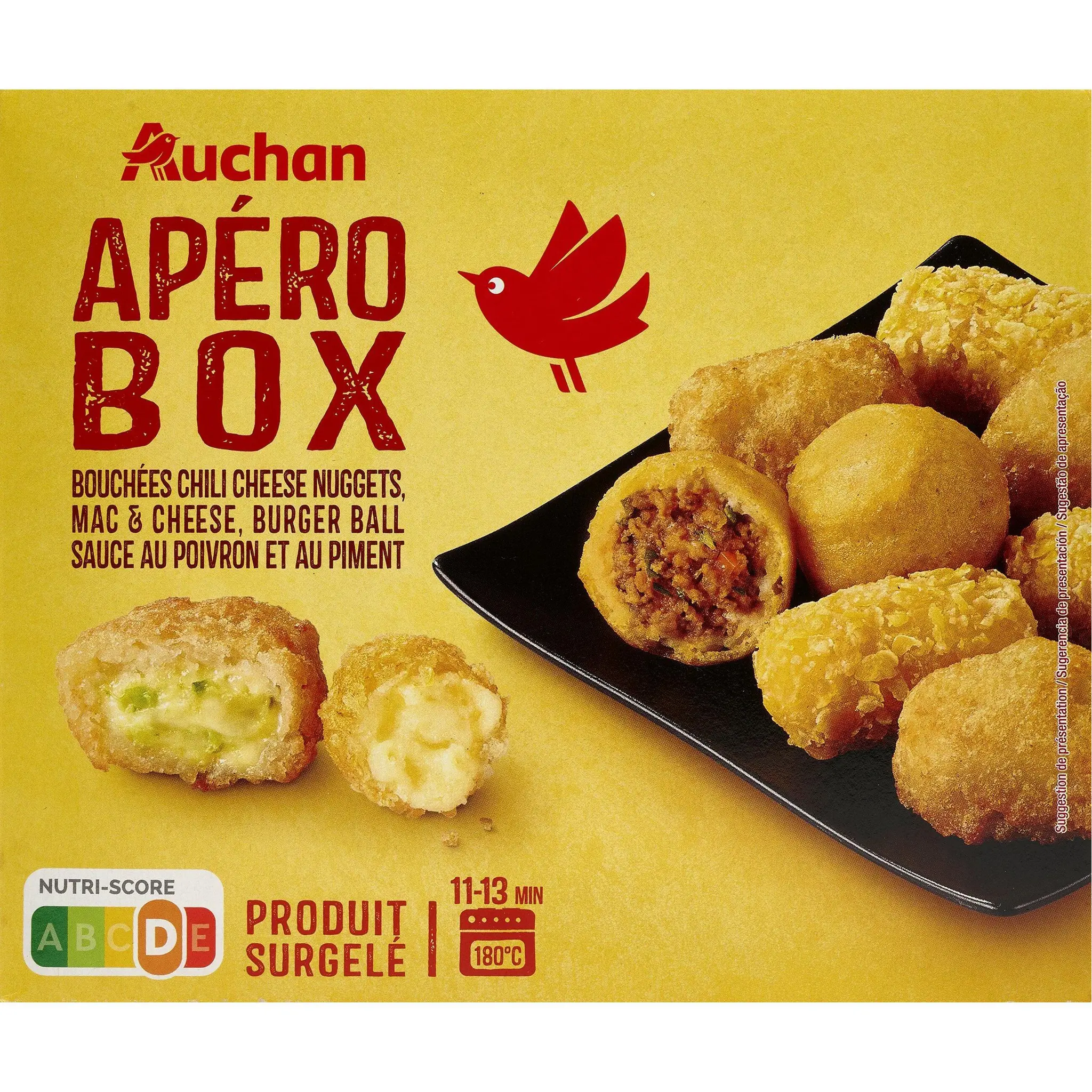 AUCHAN Apéro box assortiment de bouchées préfrites