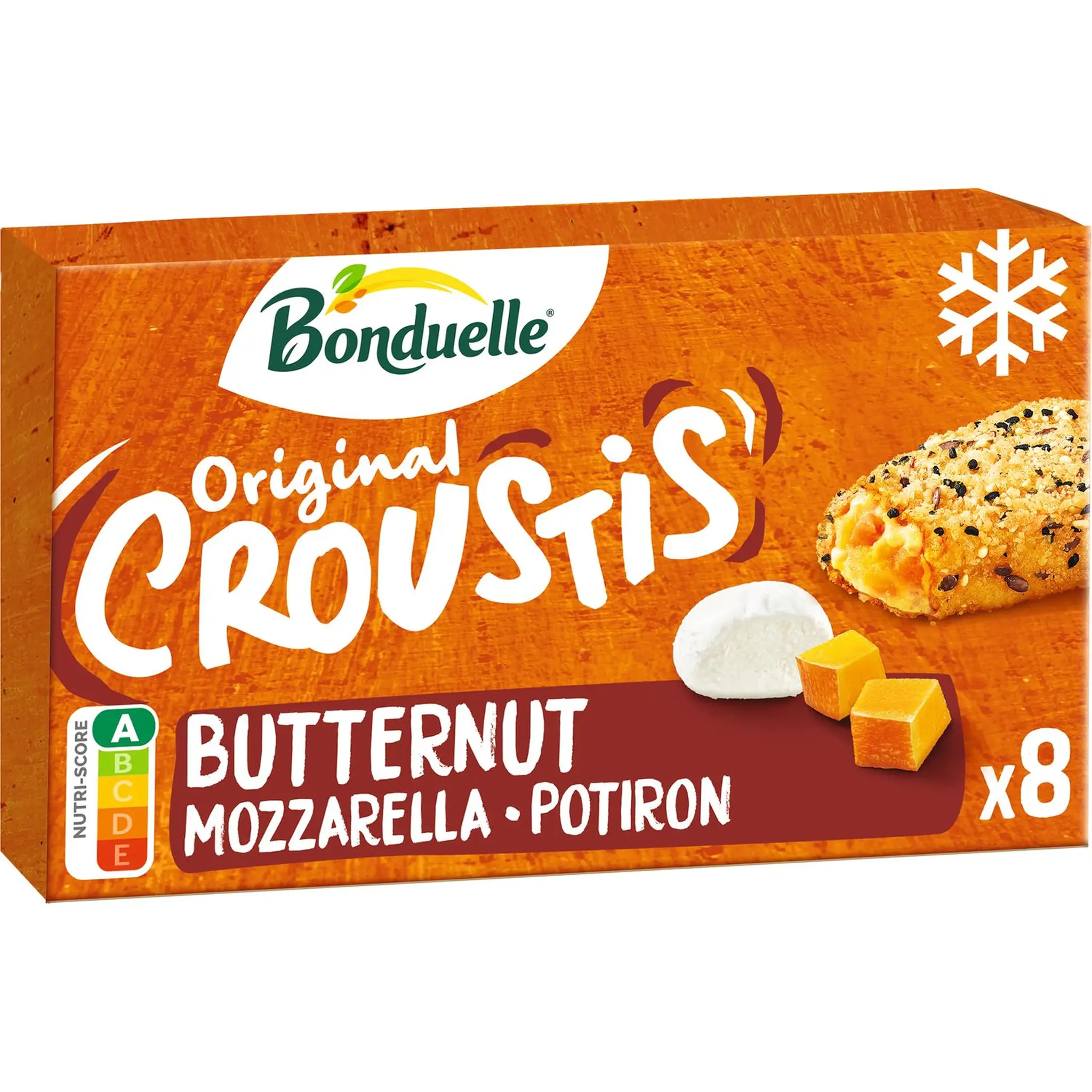 BONDUELLE Mini croustis butternut mozzarella potiron