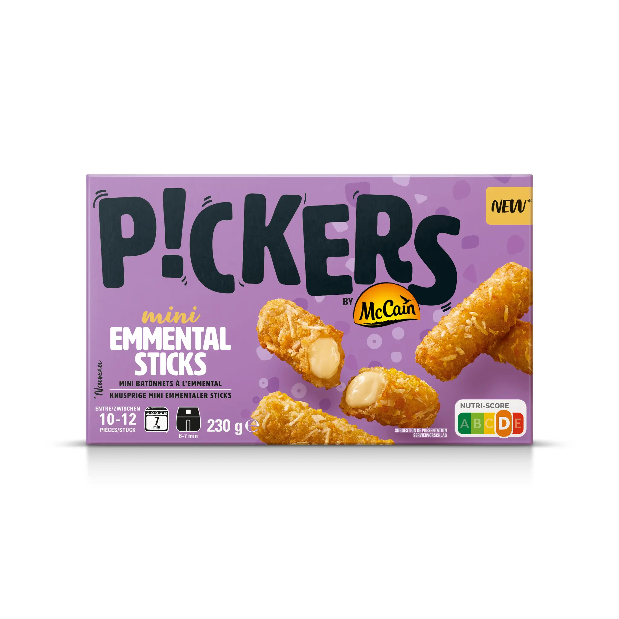 MCCAIN Pickers mini sticks à l'emmental