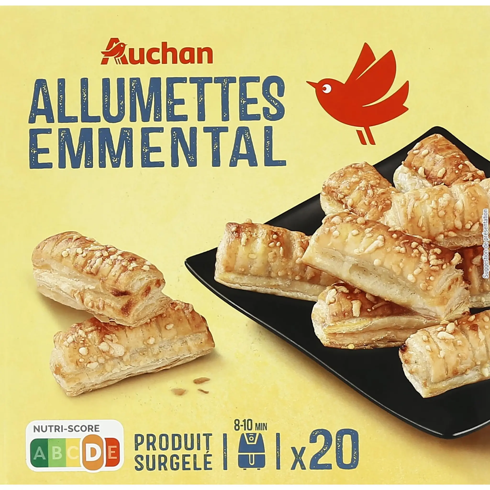 AUCHAN Allumettes feuilletees emmental