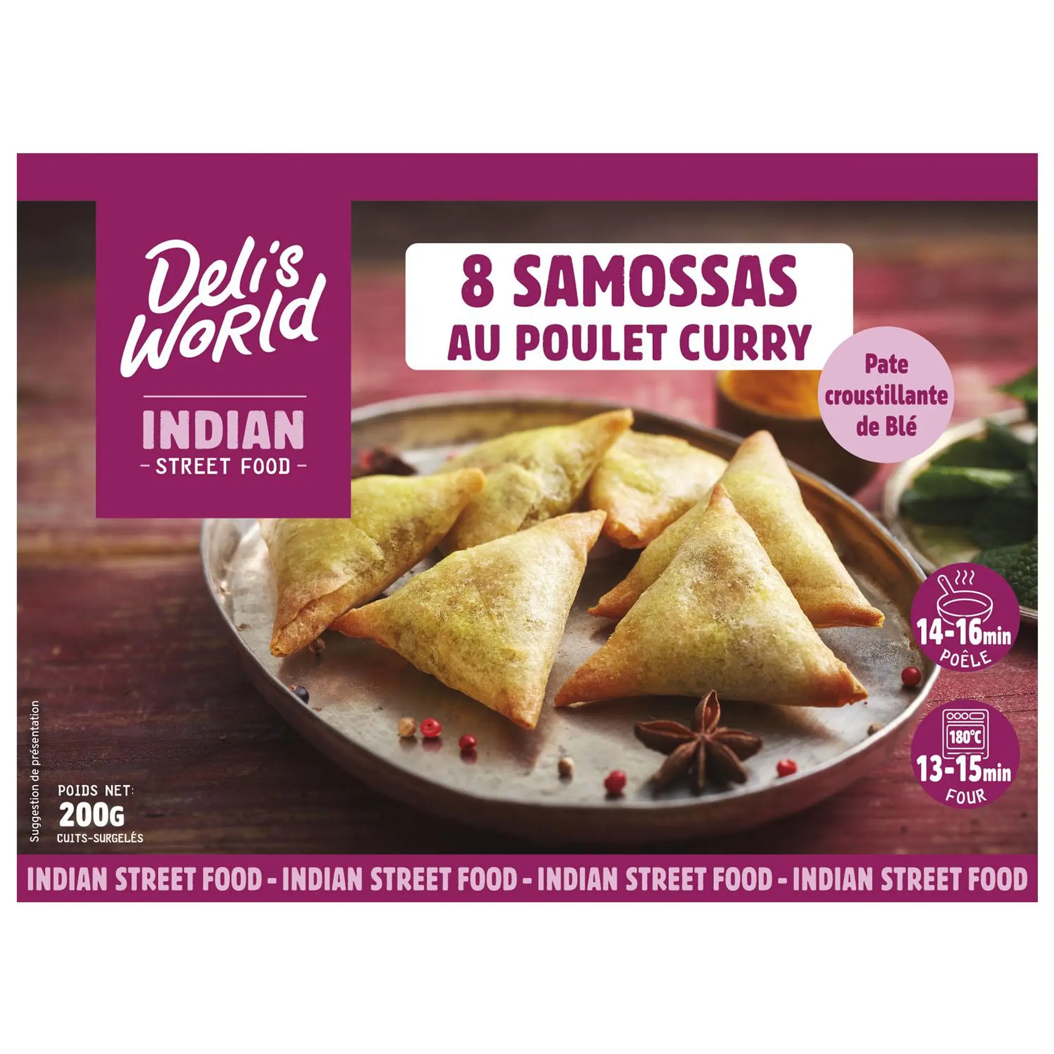 DELI'S WORLD Samossa poulet curry