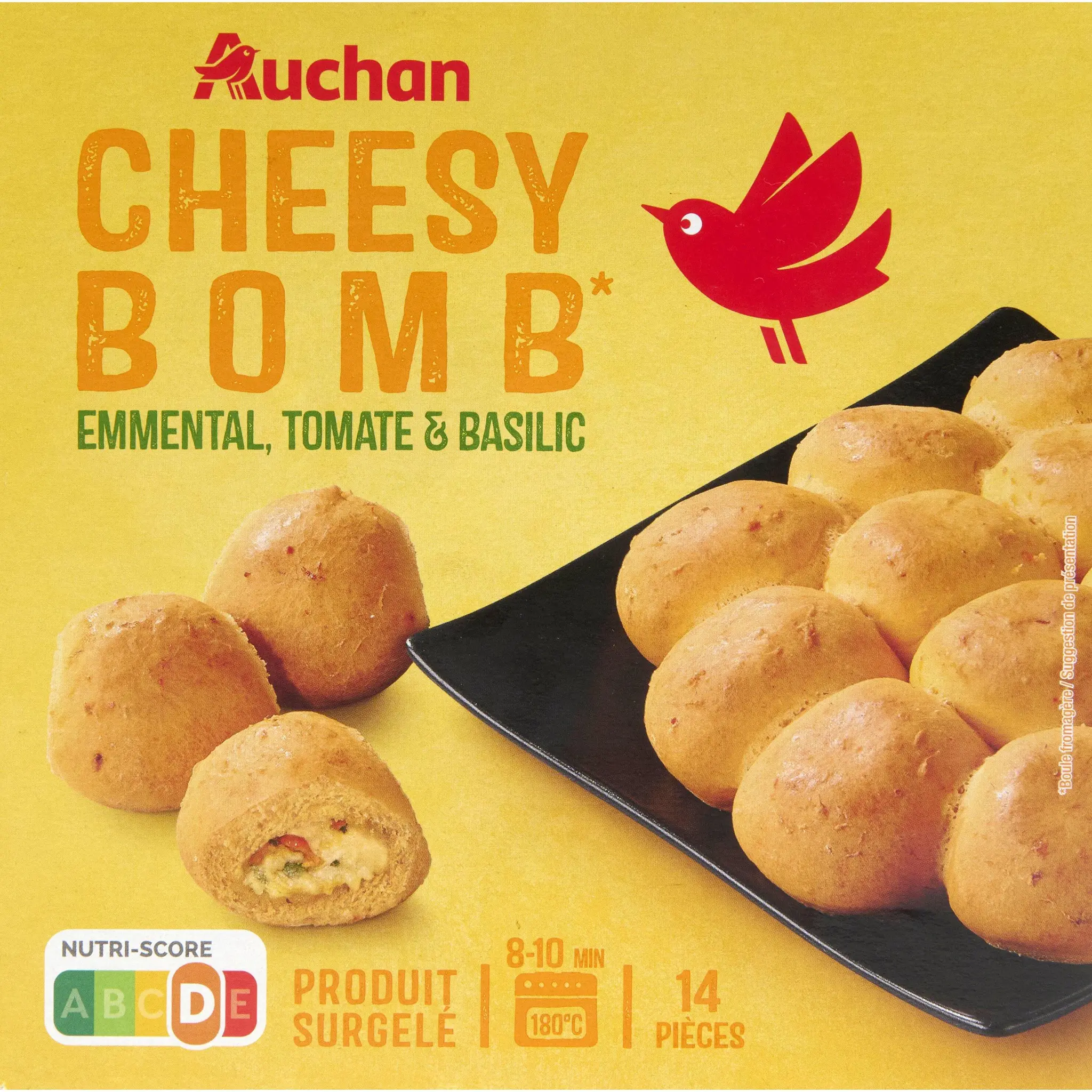 AUCHAN Cheesy bomb emmental