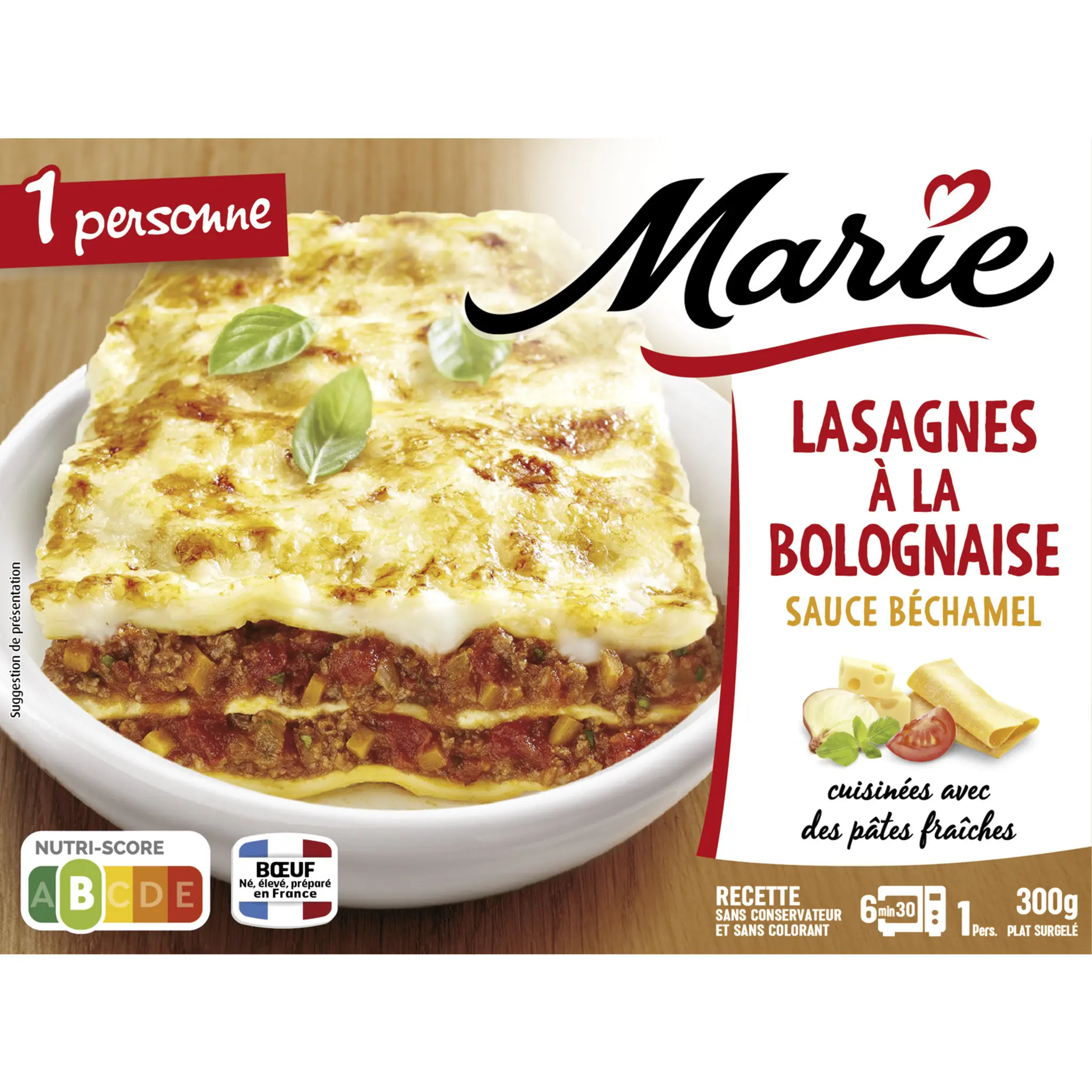 MARIE Lasagnes à la bolognaise