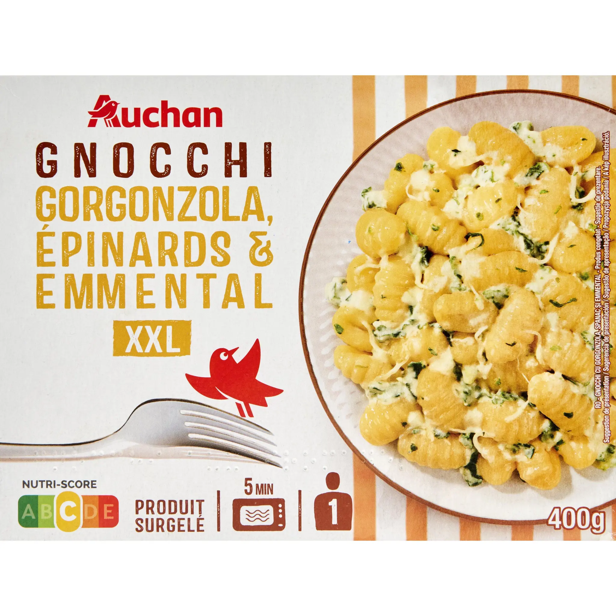 AUCHAN Gnocchi aux fromages
