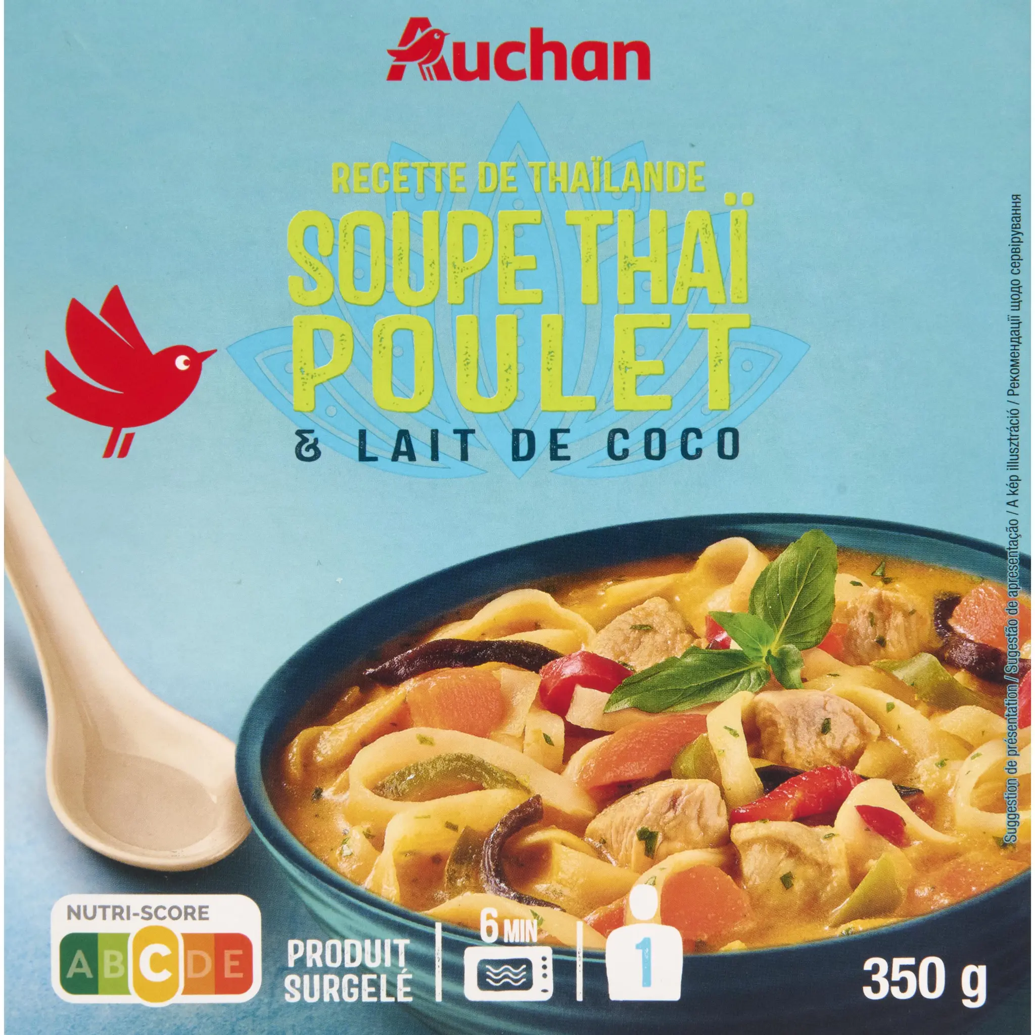 AUCHAN Soupe thai coco