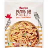 AUCHAN Penne au poulet champignons