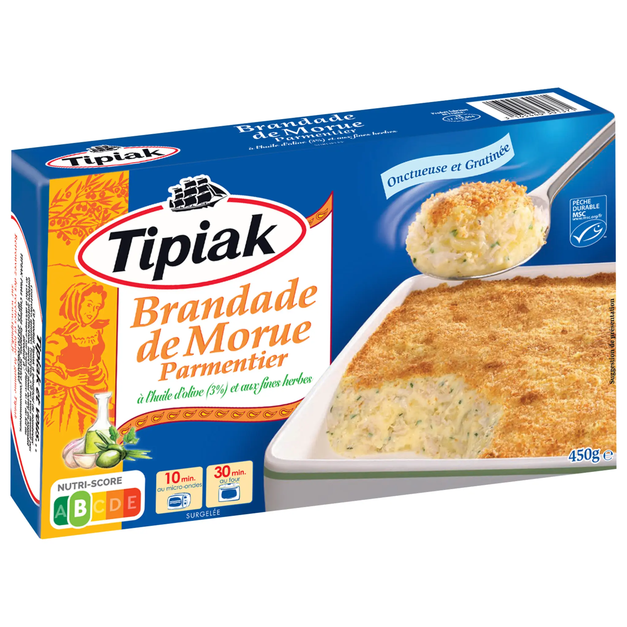 TIPIAK Brandade de morue parmentier