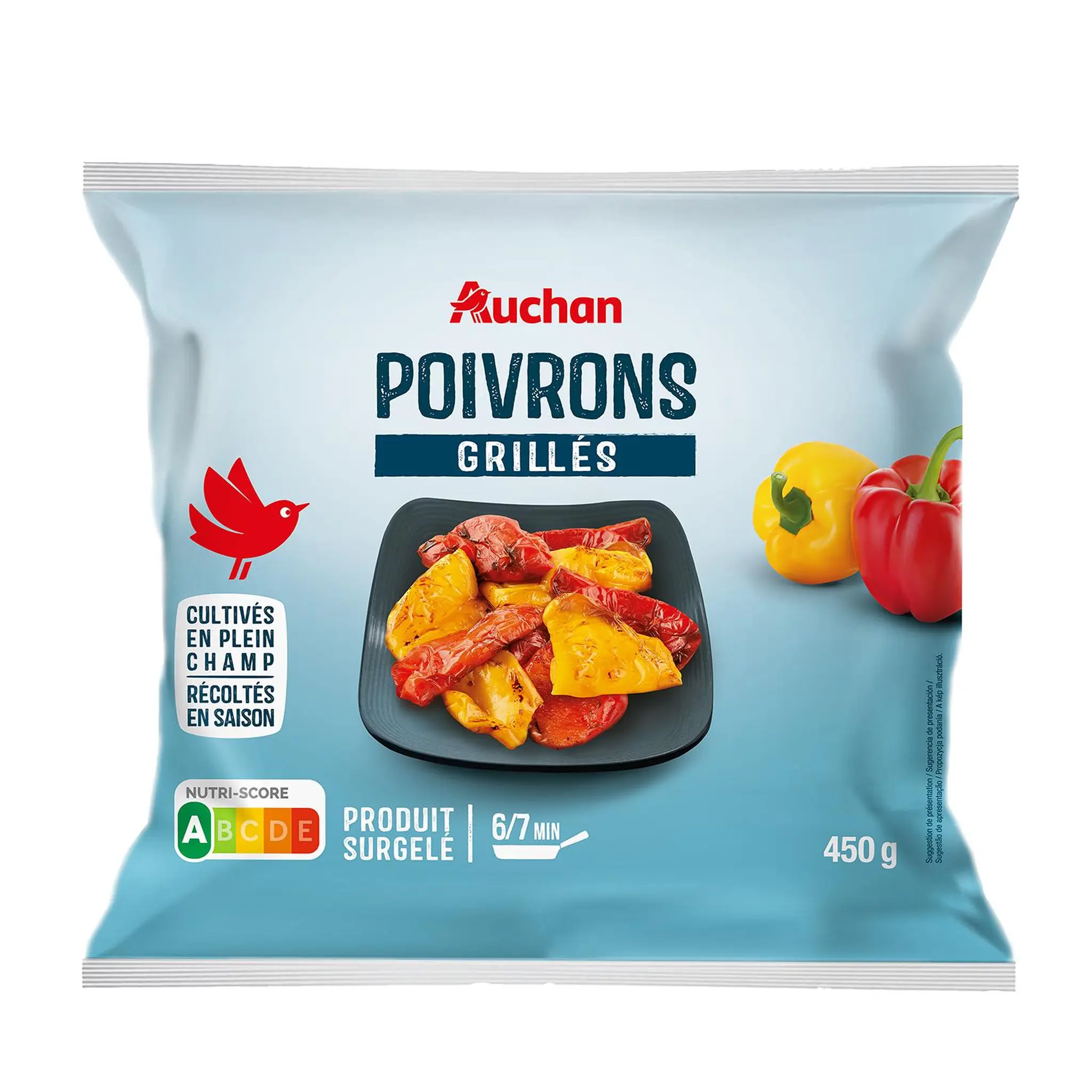 AUCHAN Poivrons grillés