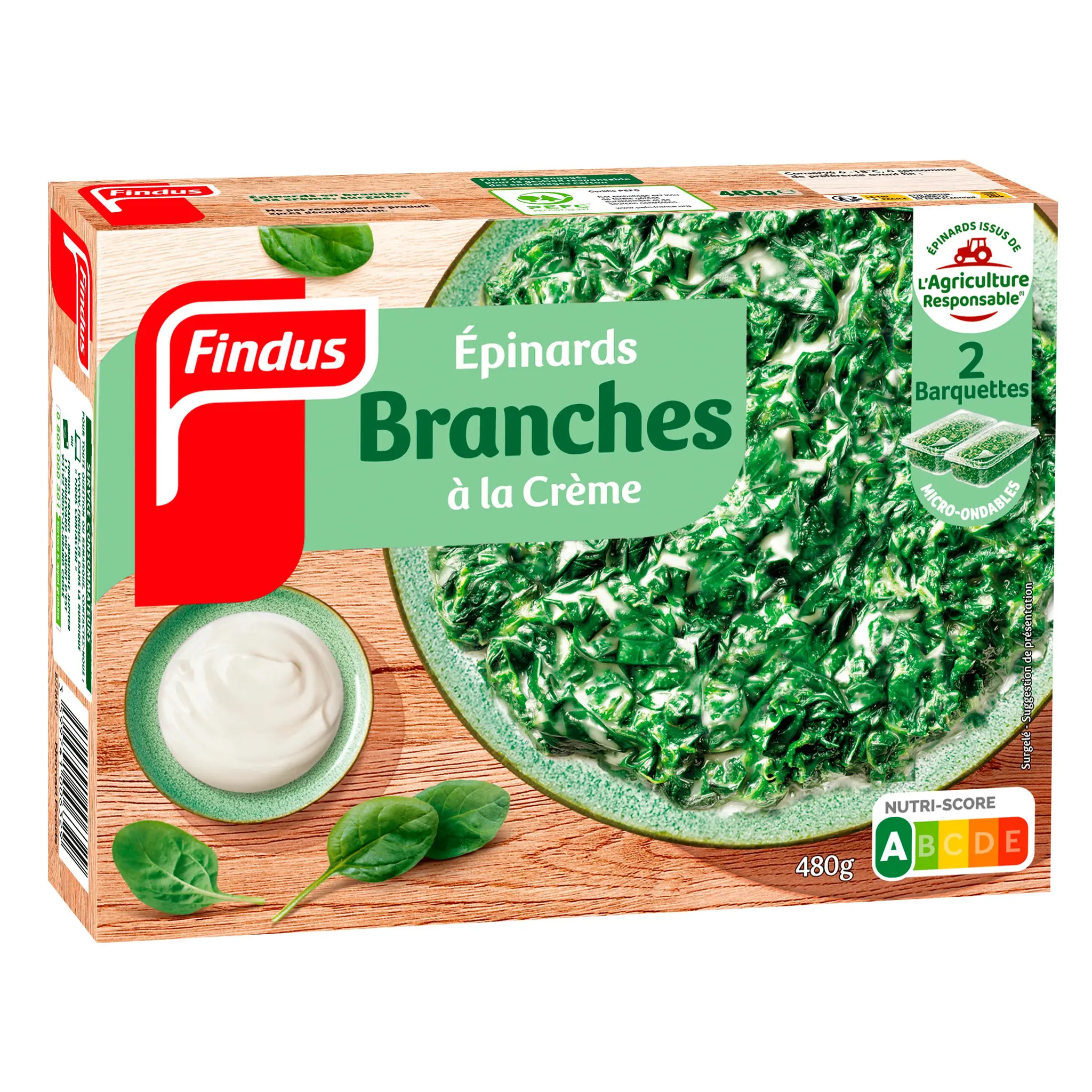 FINDUS Epinards branches à la crème fraiche