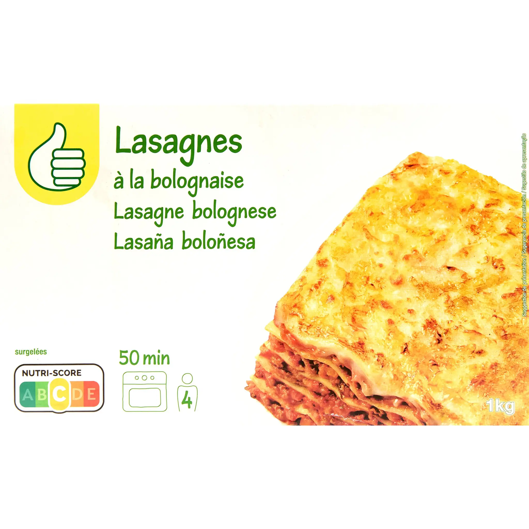 POUCE Lasagnes à la bolognaise