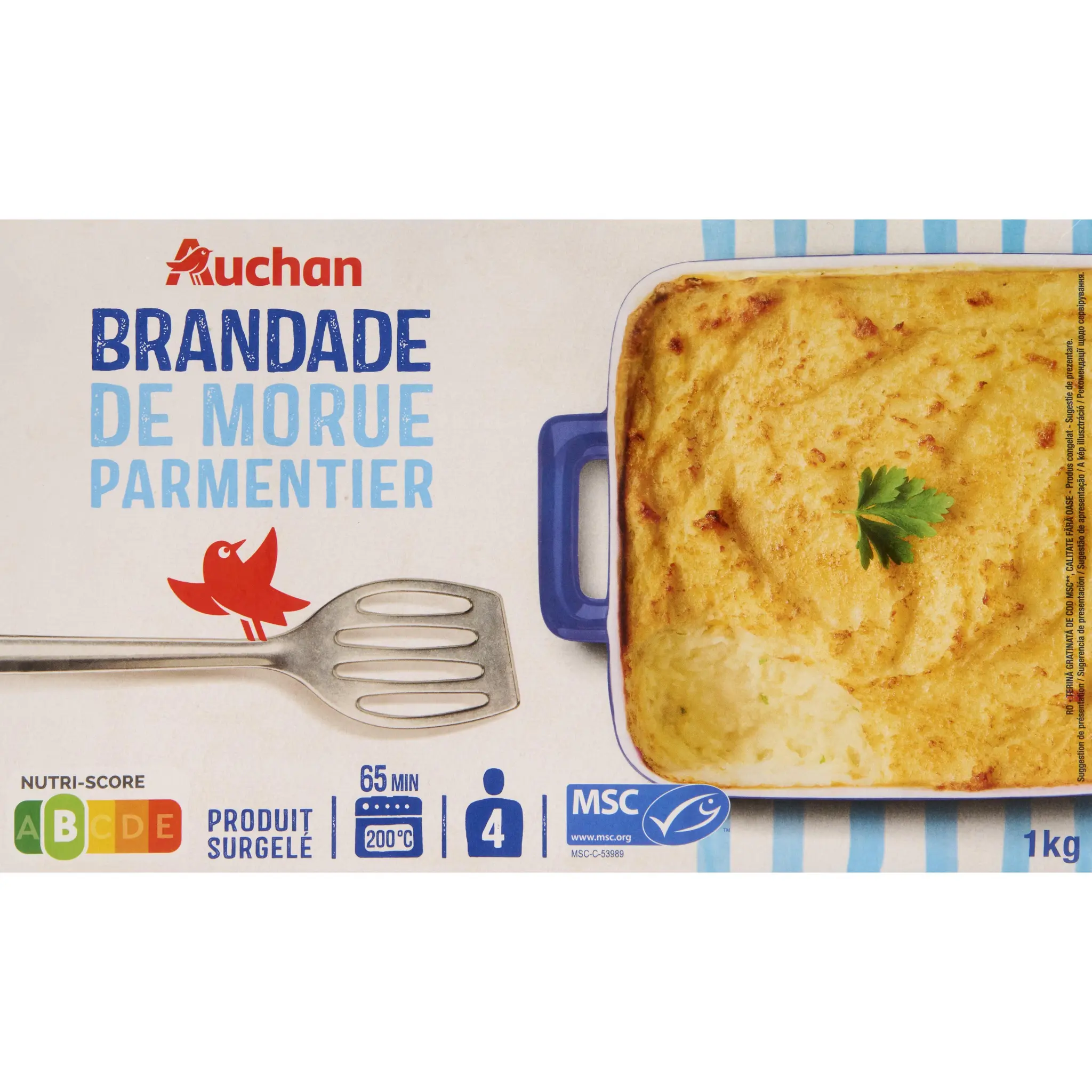 AUCHAN Brandade de morue parmentier MSC
